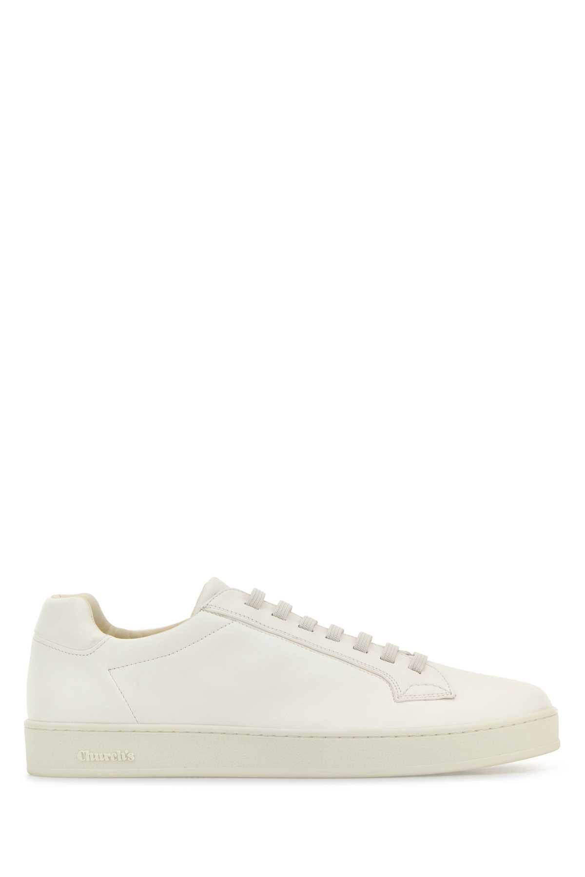 WHITE NAPPA LEATHER LUDLOW 3 SNEAKERS Church's WHITE 9