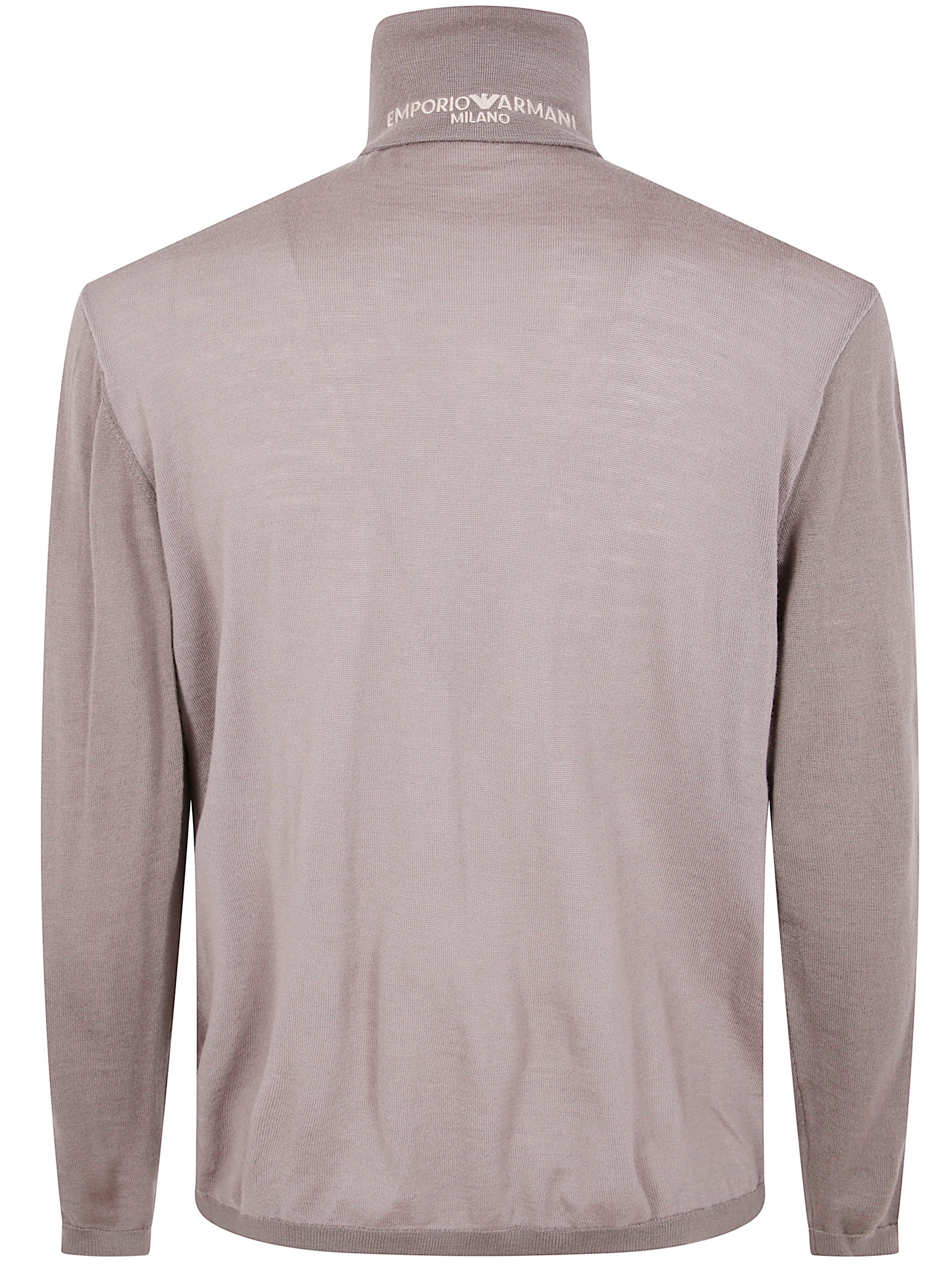HALF ZIP TURTLE NECK SWEATER Emporio Armani