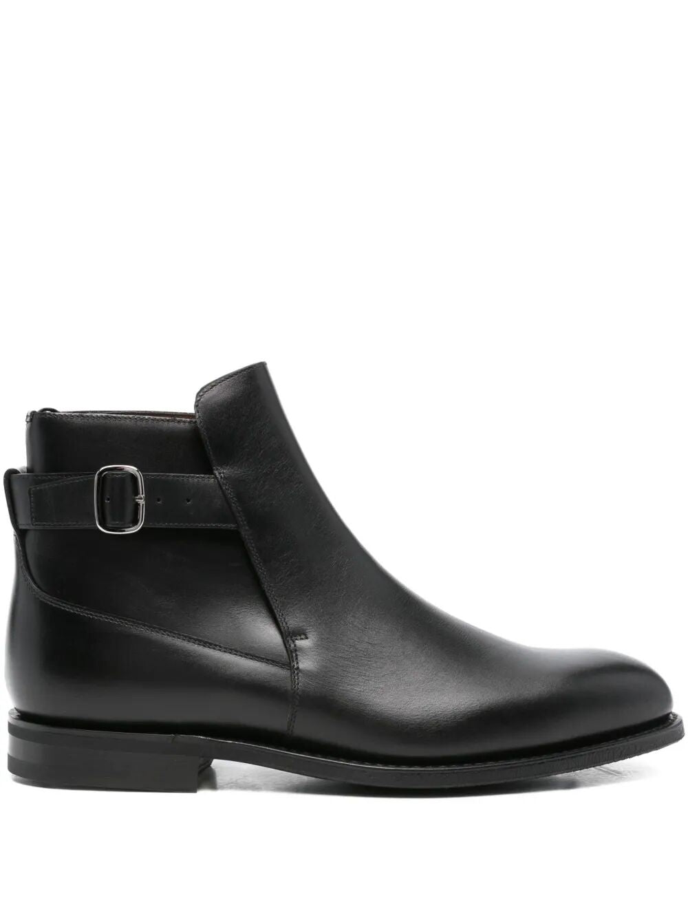 BUCKLE-FASTENING LEATHER ANKLE BOOTS Church's BLACK 9