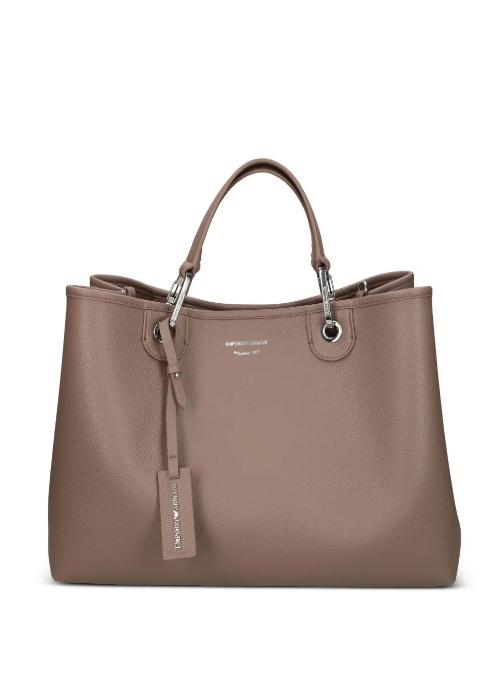 "MY EA" MEDIUM SHOPPING SIMIL DEER Emporio Armani BROWN UNICA