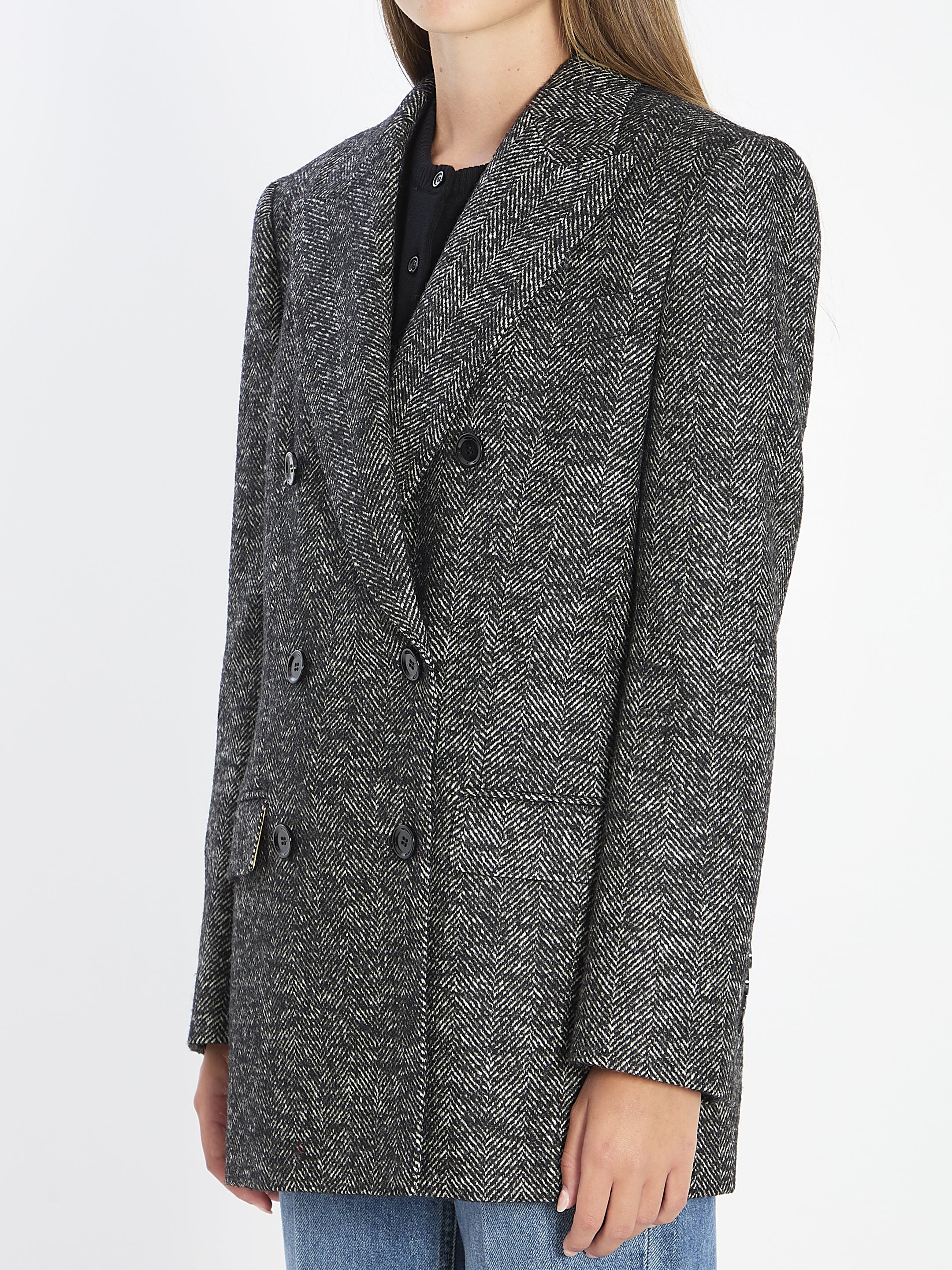 DOUBLE-BREASTED CHEVRON JACKET Dolce & Gabbana