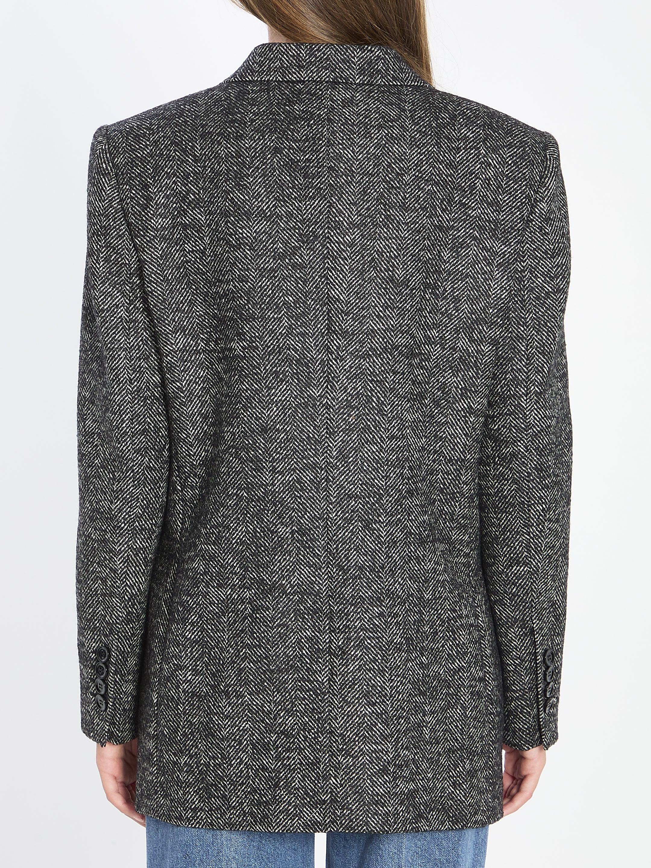 DOUBLE-BREASTED CHEVRON JACKET Dolce & Gabbana