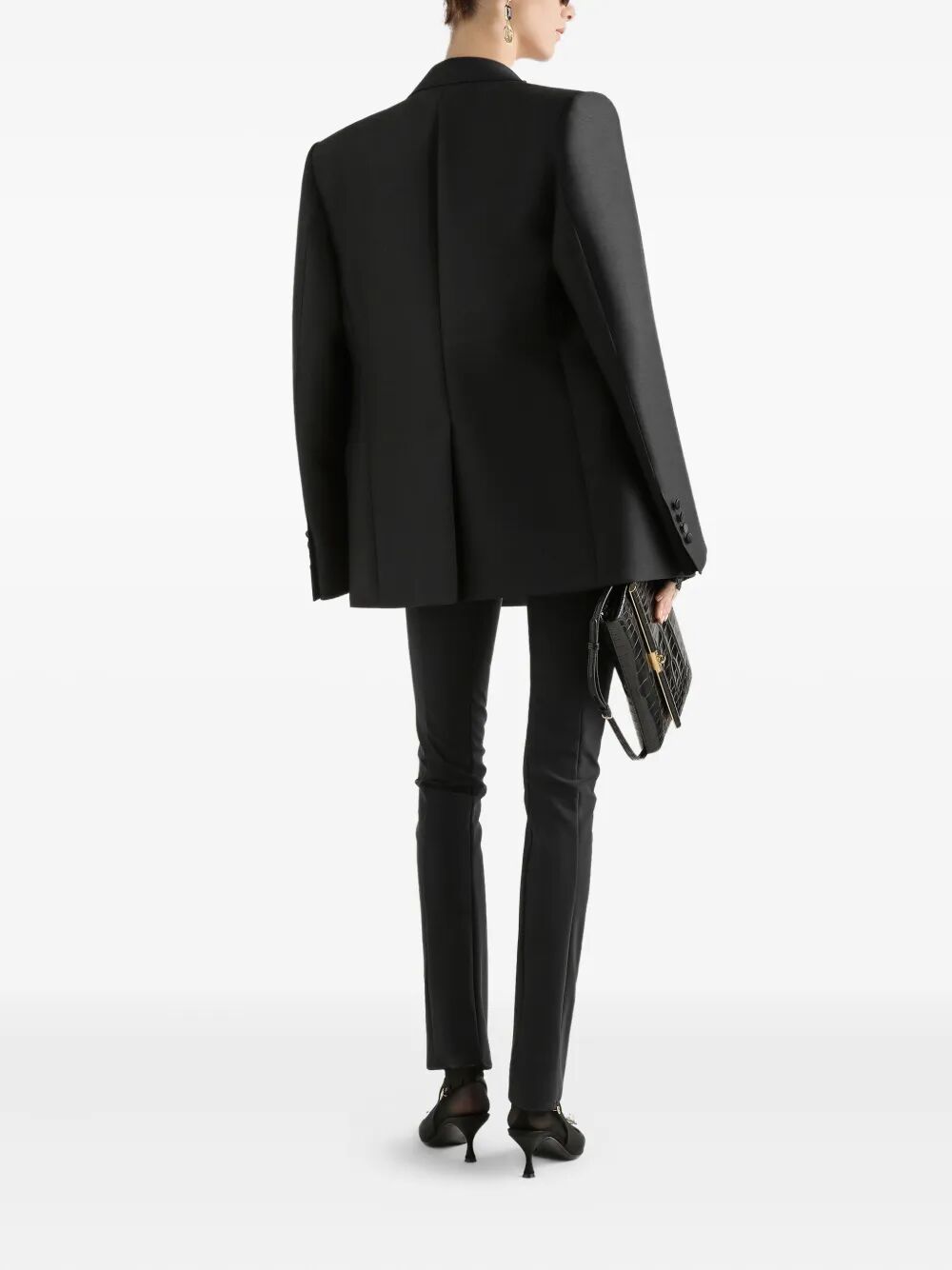 DOUBLE-BREASTED JACKET IN FAILLE Dolce & Gabbana