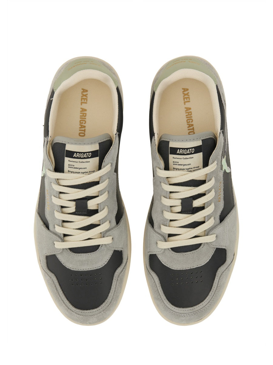 GREY LEATHER SUEDE SNEAKERS AXEL ARIGATO