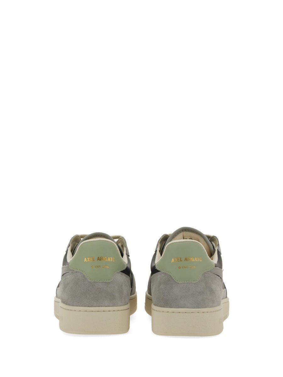 GREY LEATHER SUEDE SNEAKERS AXEL ARIGATO