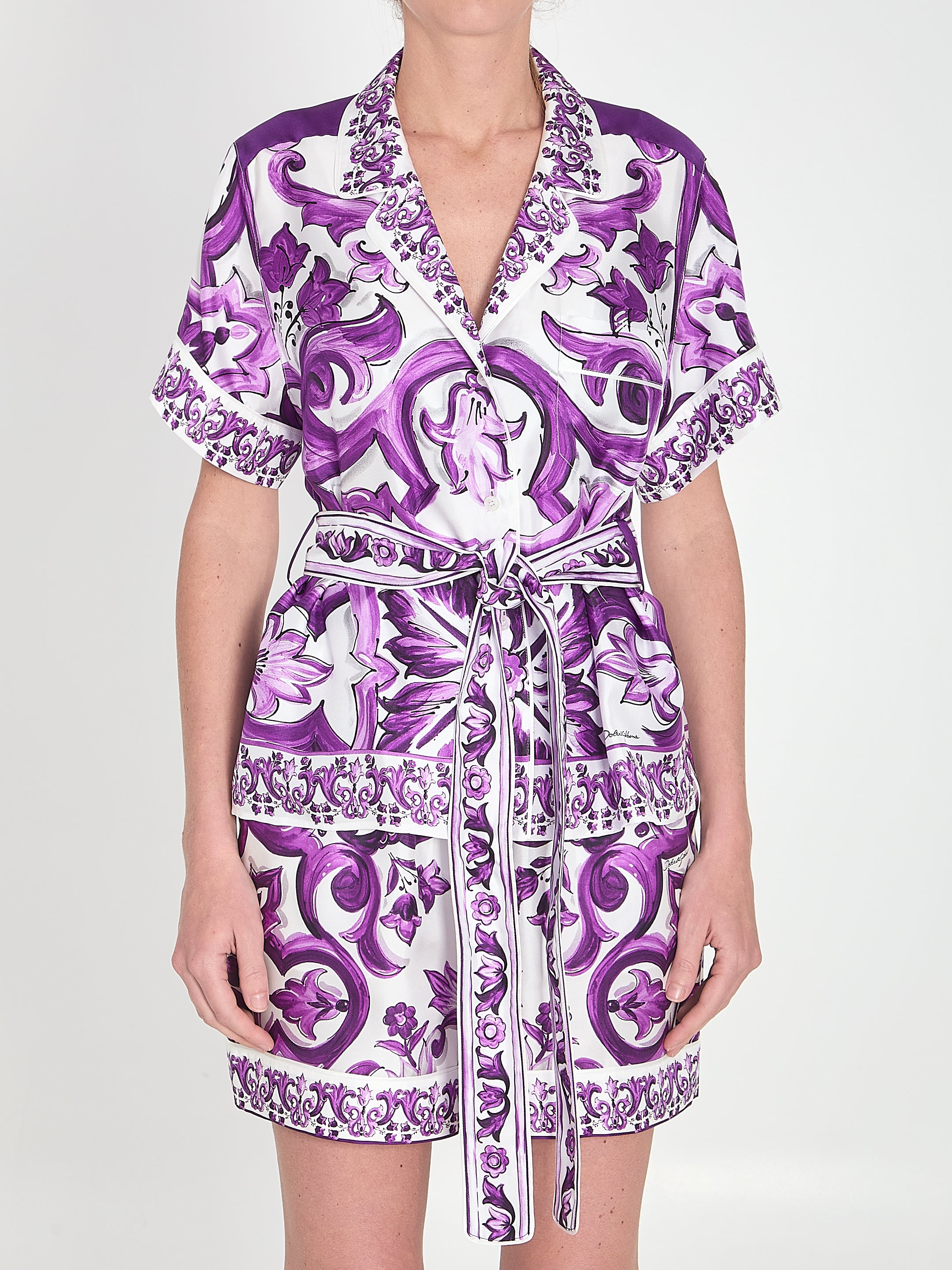 MAIOLICA SHIRT Dolce & Gabbana WHITE 40