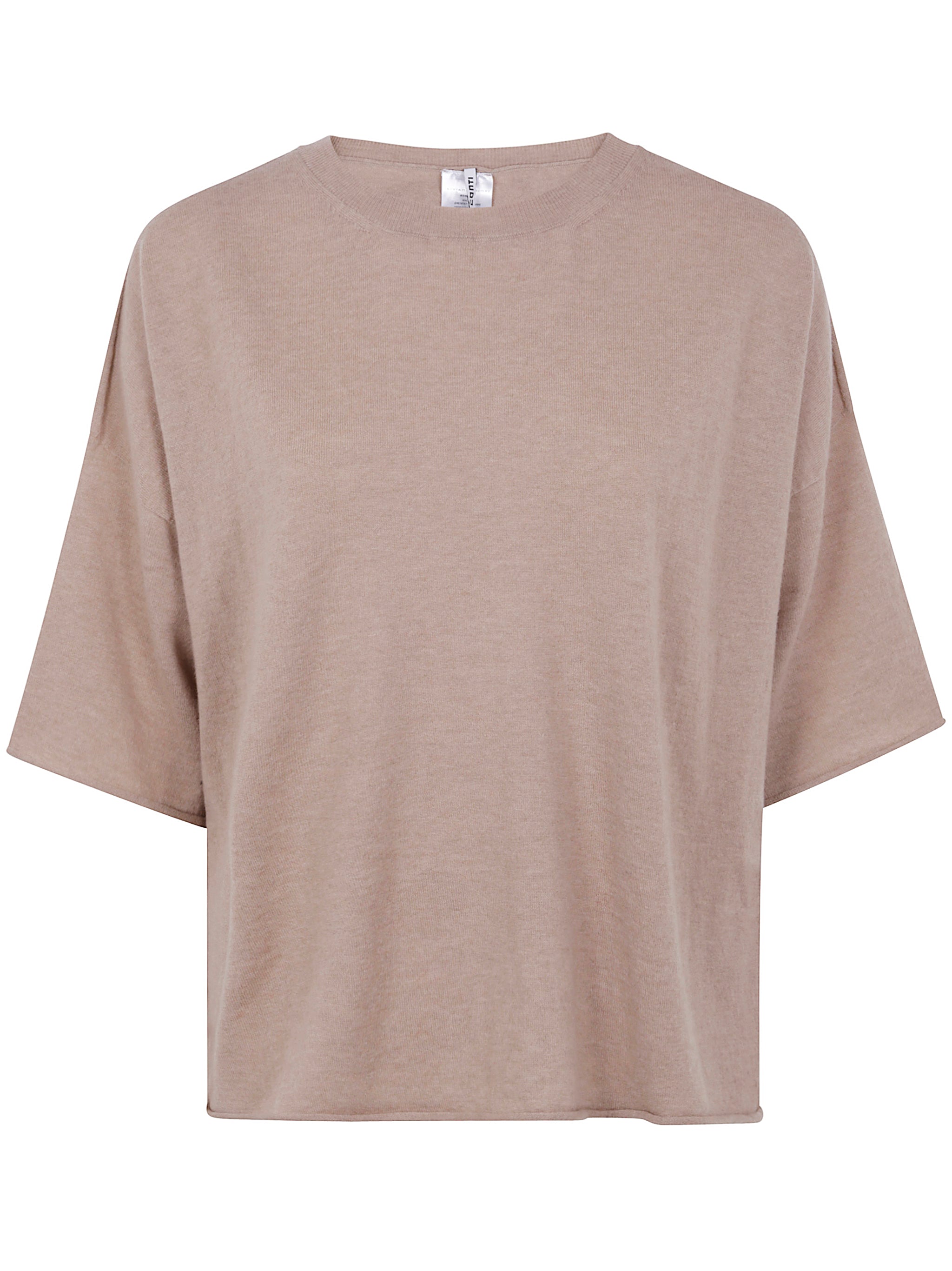 "MANDY"SHORT SLEEVE T-SHIRT IN BOX Liviana Conti NUDE & NEUTRALS XS