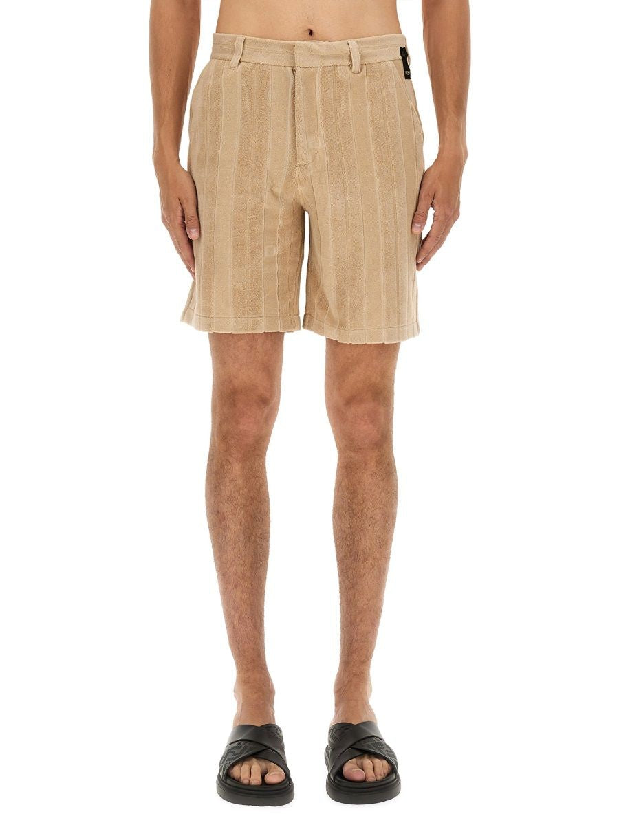 BEIGE COTTON SHORTS Fendi BEIGE 48
