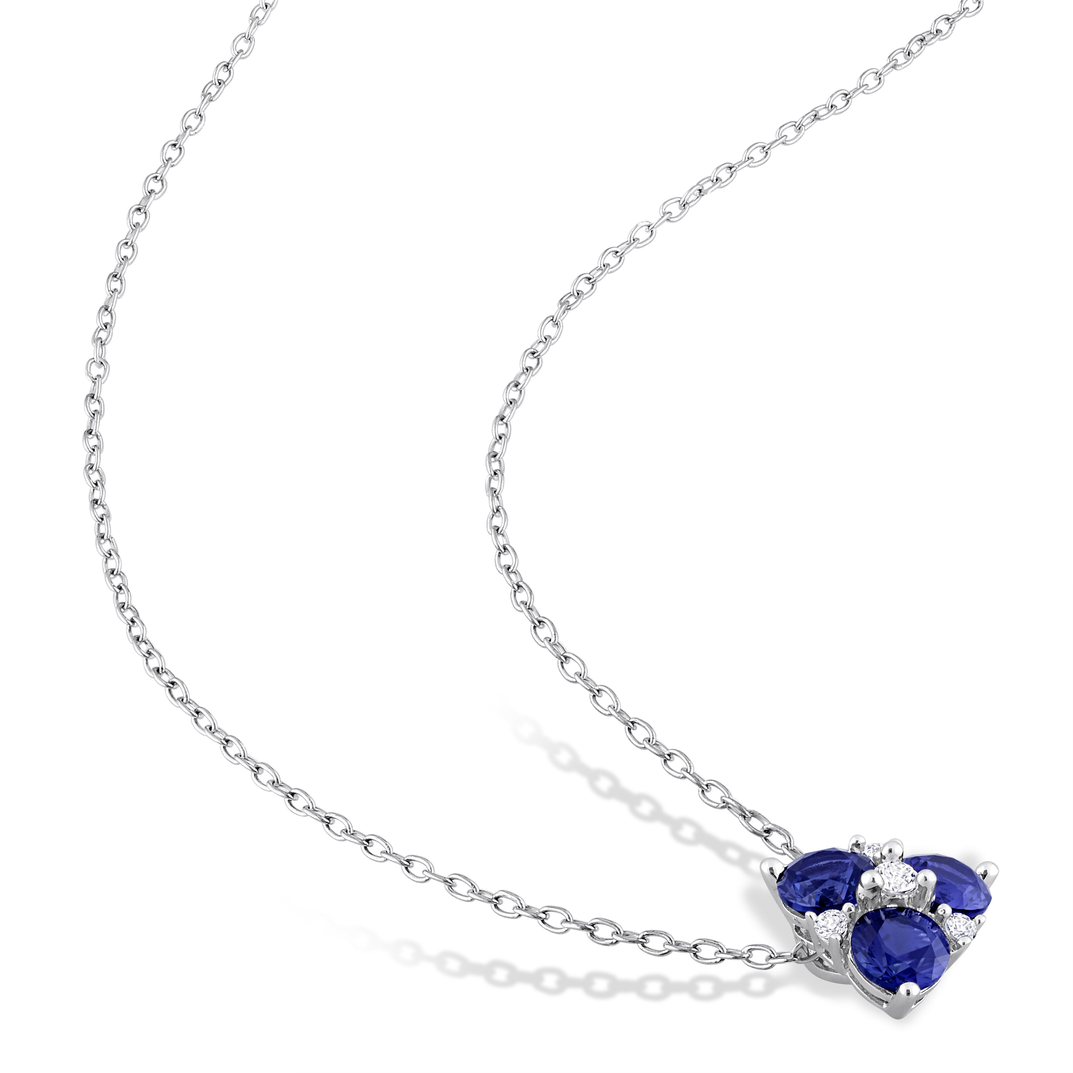 Sterling silver gemstone earrings with butterfly back closures, detail view by Lord & Taylor