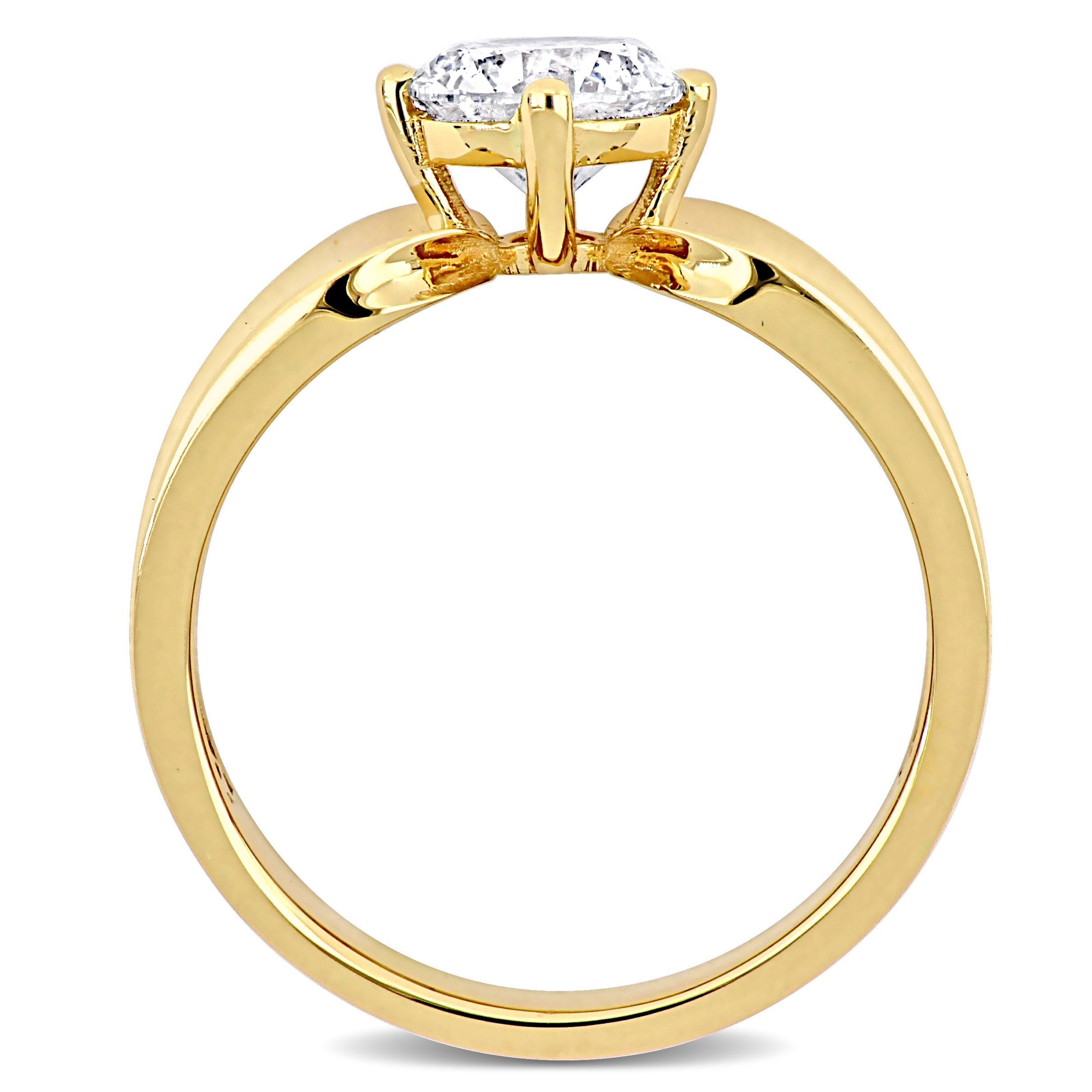 1ct TW Diamond Solitaire Ring in 14k Yellow Gold Jewelry Lord & Taylor