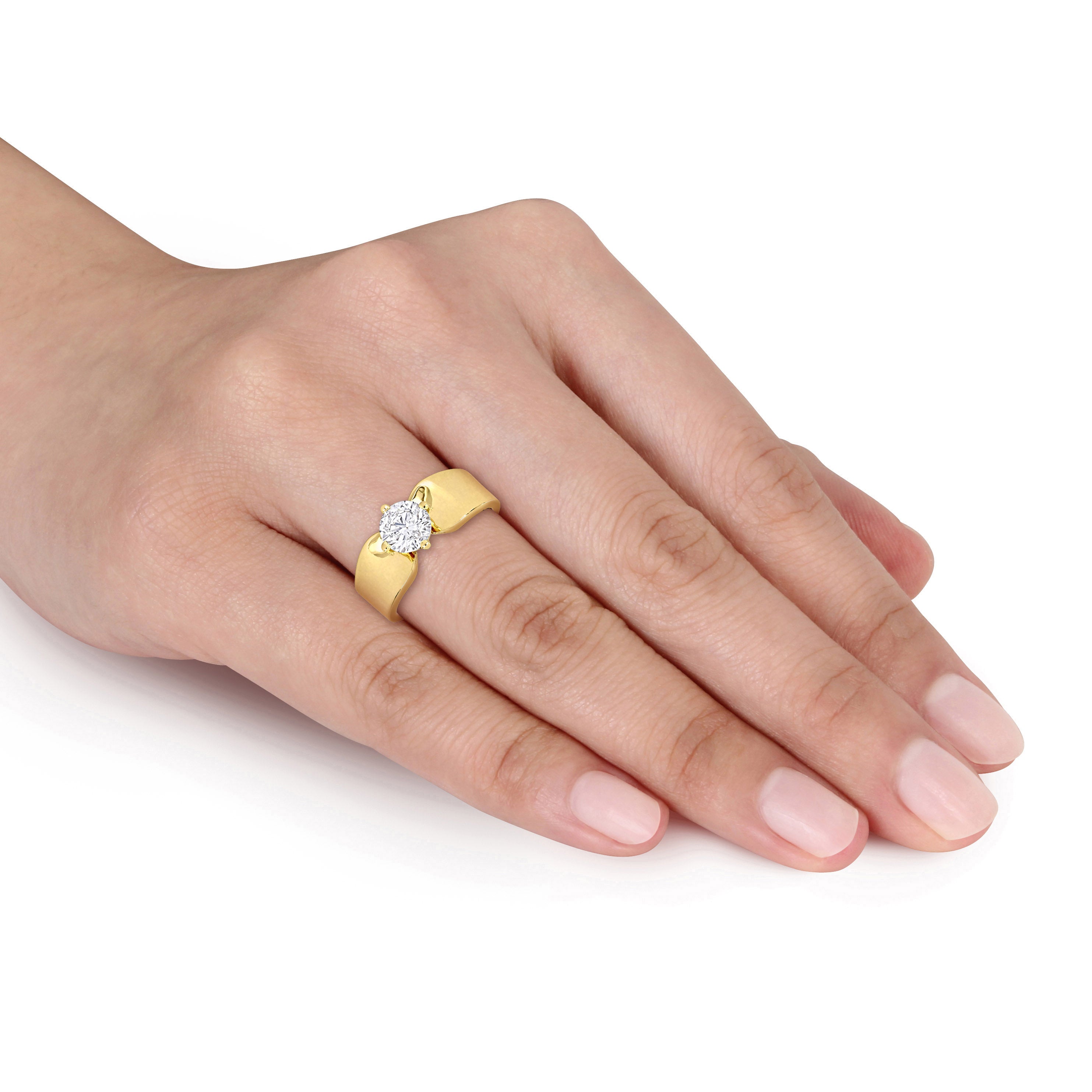 1ct TW Diamond Solitaire Ring in 14k Yellow Gold Jewelry Lord & Taylor