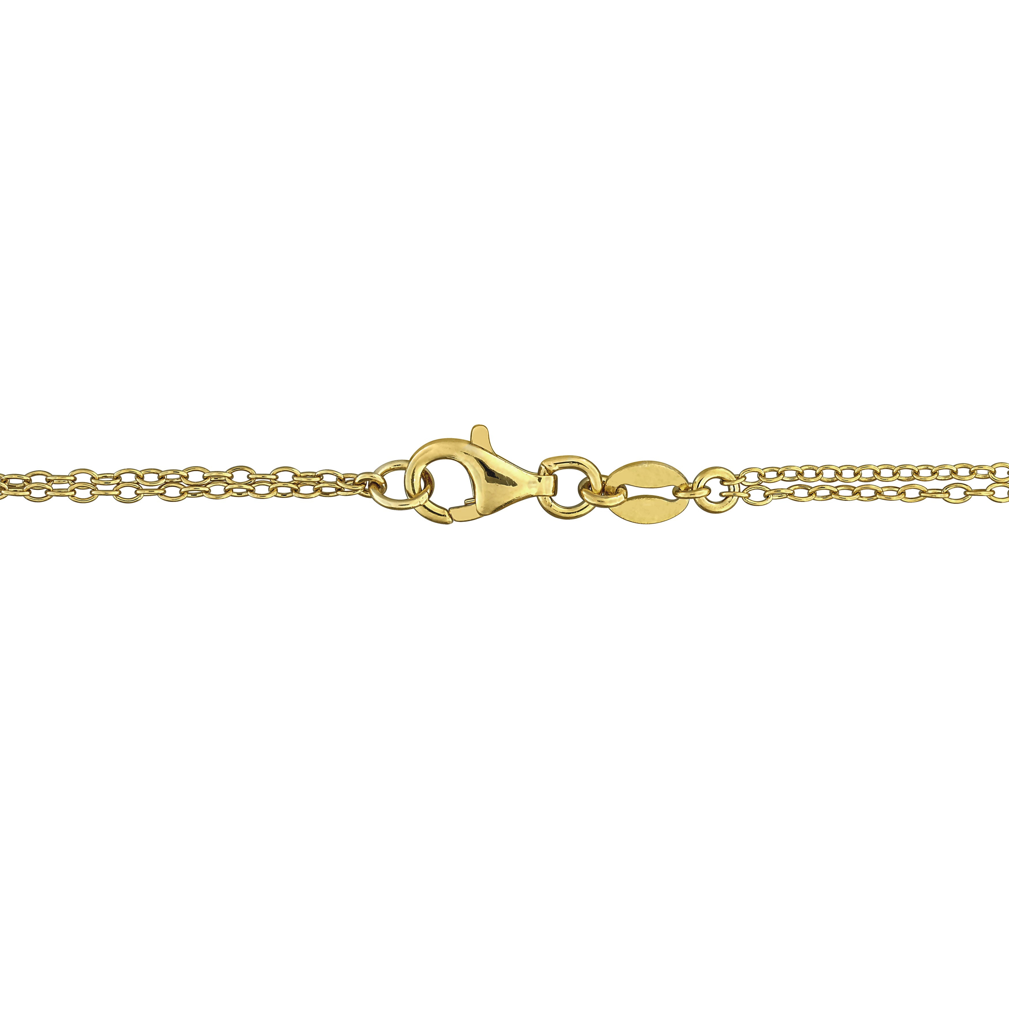 Ruby heart bracelet with lab-grown diamond accents, back view showing lobster clasp closure