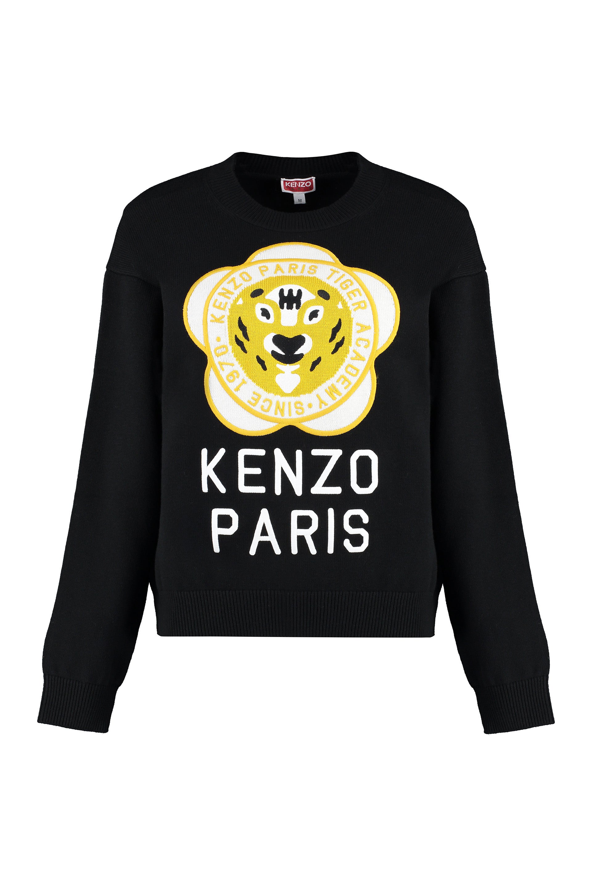 WOOL-BLEND CREW-NECK SWEATER Kenzo black S