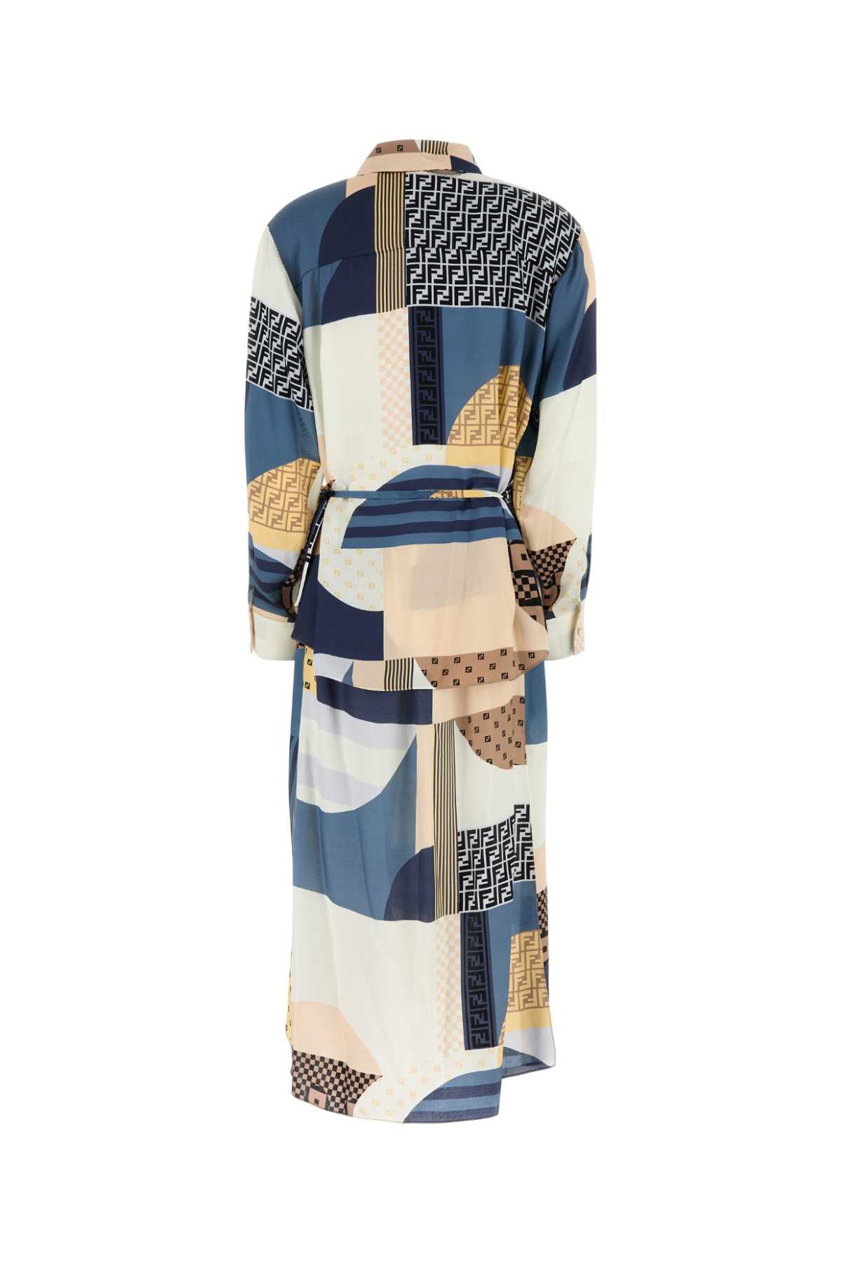 PRINTED SILK DRESS Fendi