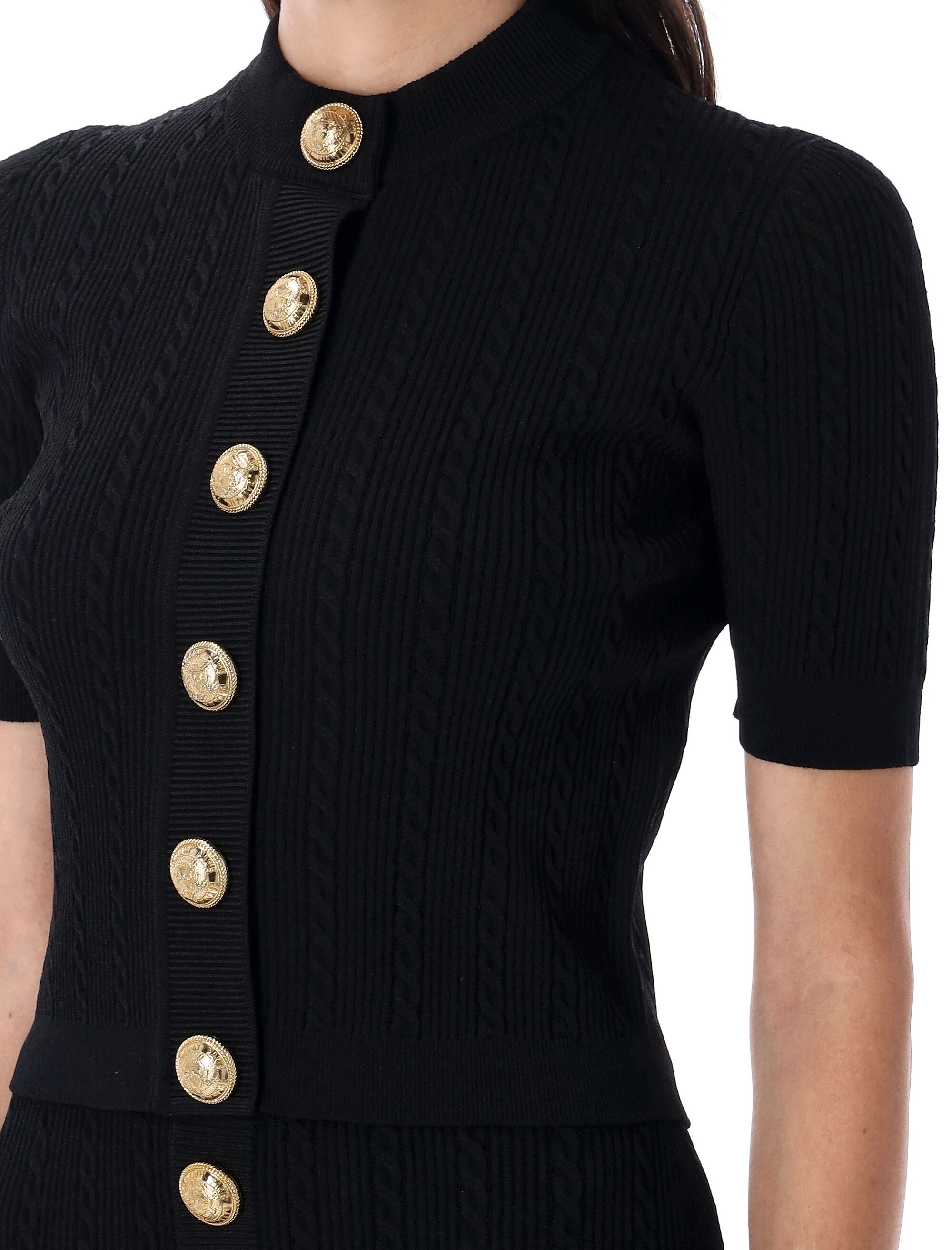 BLACK VISCOSE SWEATERS Balmain