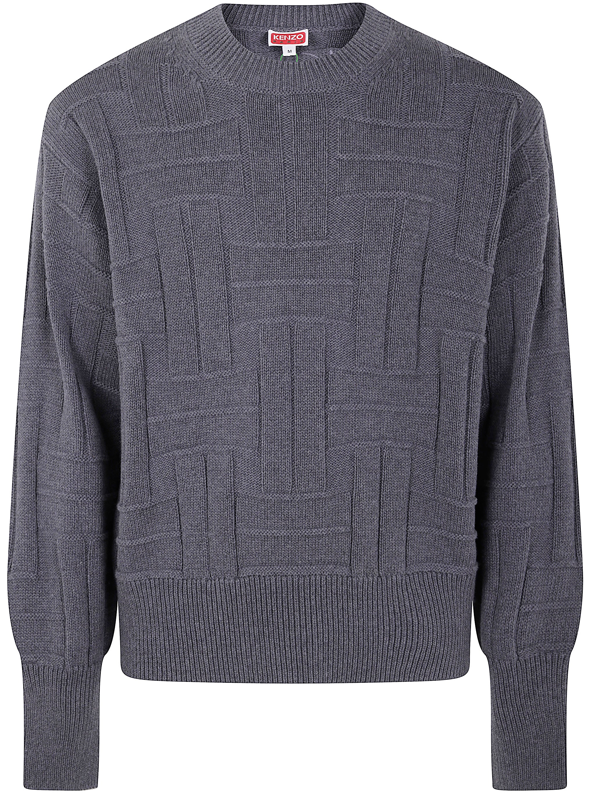 GOTS KENZO WEAVE JUMPER Kenzo MIDDLEGREY M