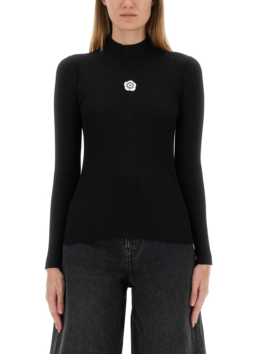 BLACK VISCOSE POLYESTER TOPS Kenzo BLACK S