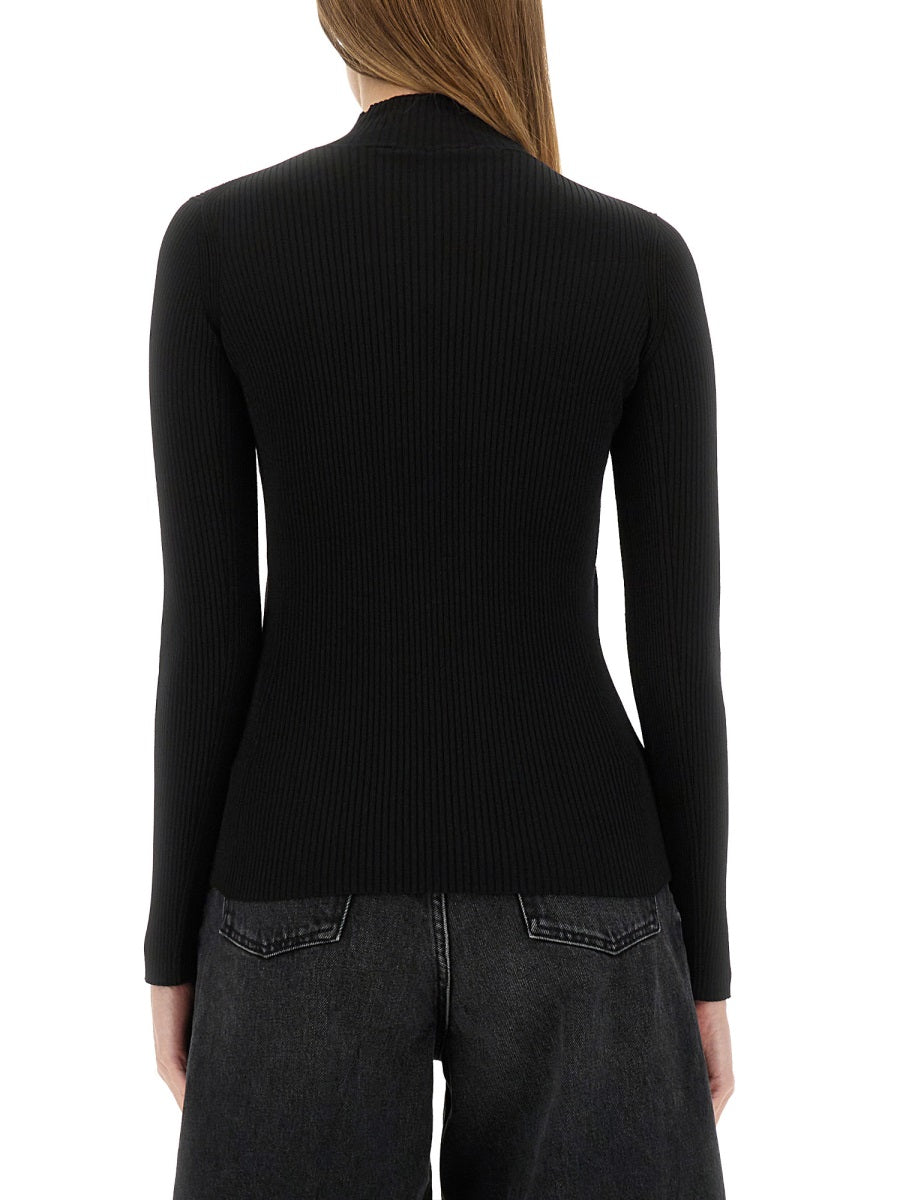 BLACK VISCOSE POLYESTER TOPS Kenzo