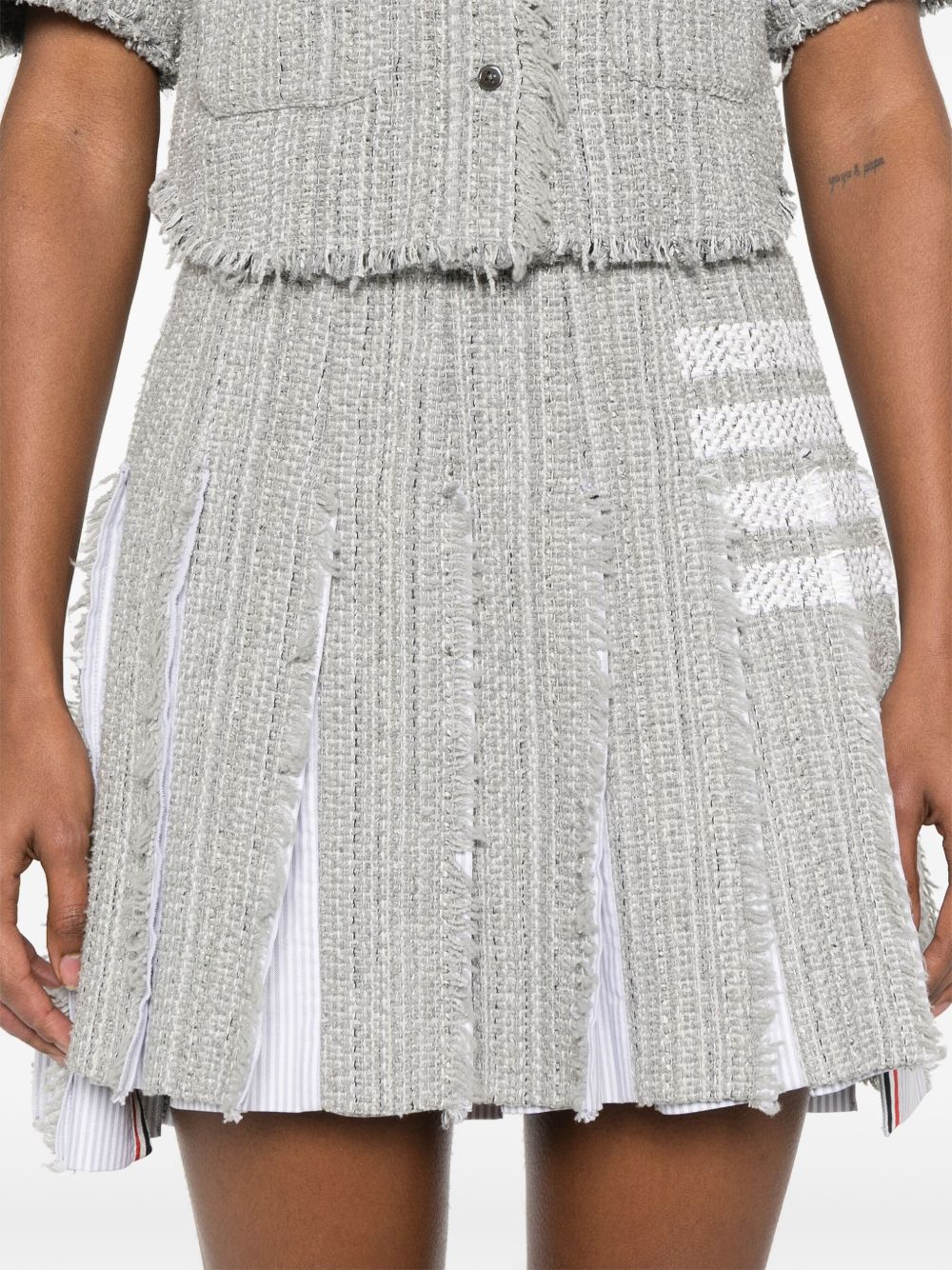 4BAR COTTON BLEND SKIRT Thom Browne