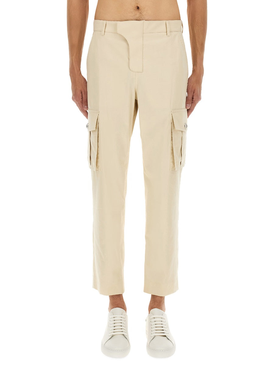 BEIGE COTTON TROUSERS Balmain BEIGE 48