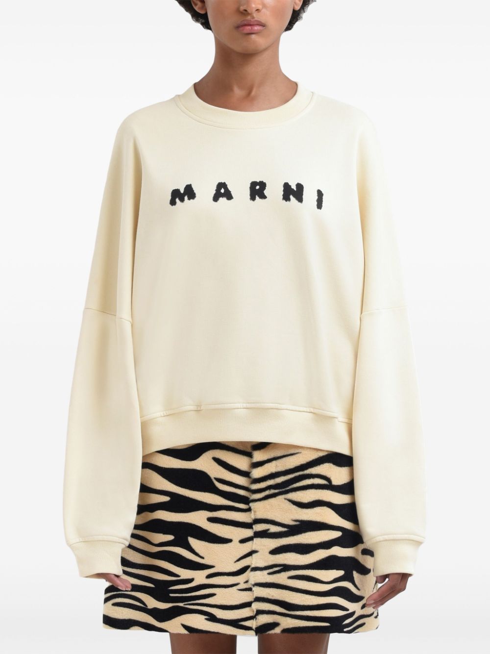 COTTON SWEATSHIRT WITH PRINT Marni