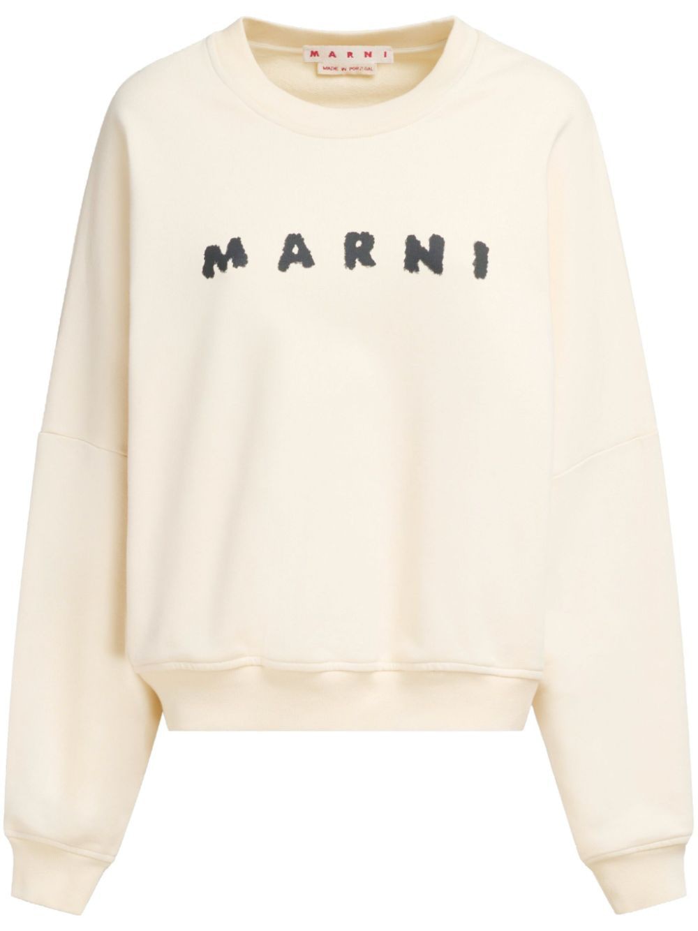 COTTON SWEATSHIRT WITH PRINT Marni IVORY 42