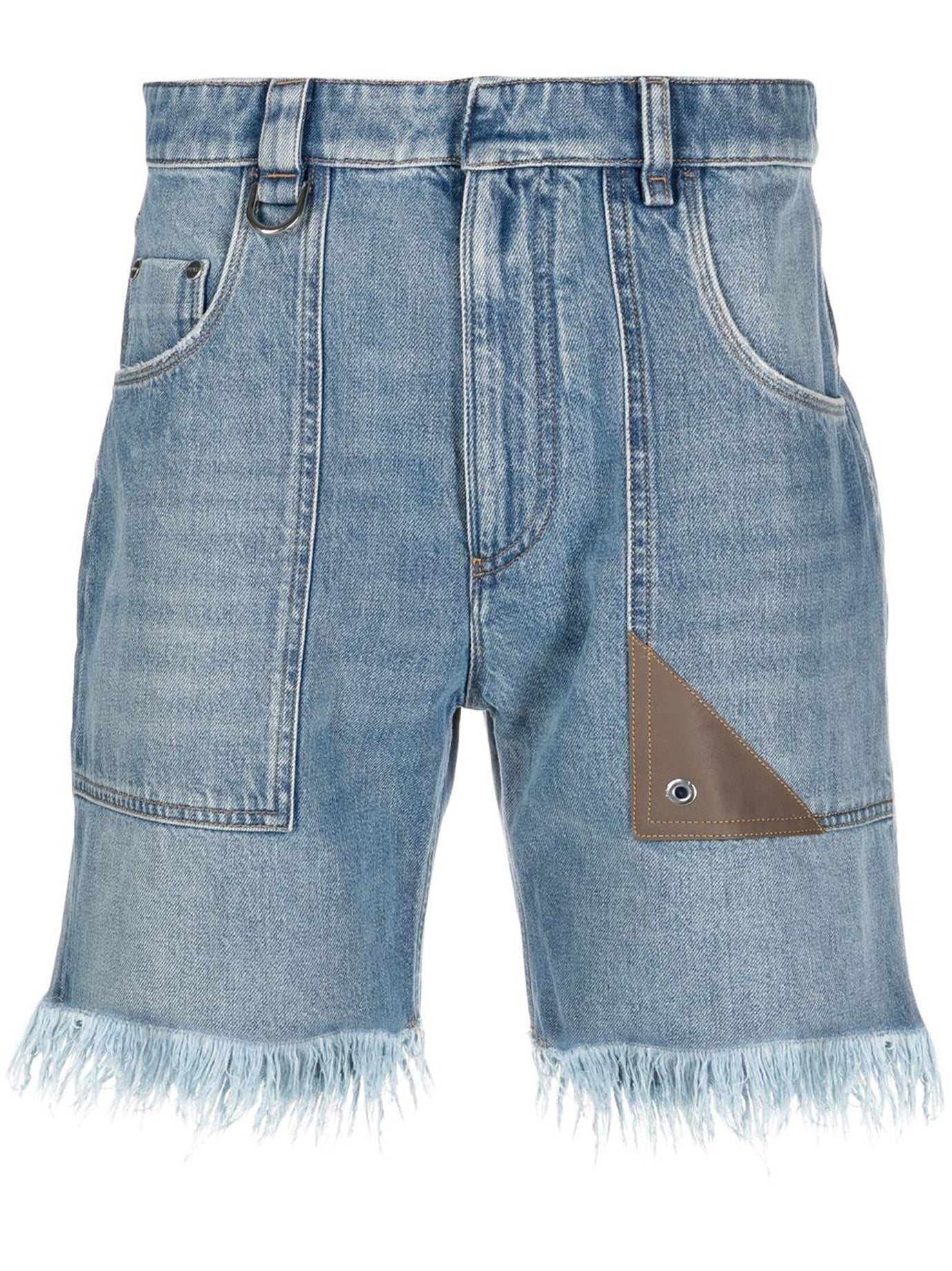 LIGHT BLUE COTTON SHORTS Fendi LIGHT BLUE 32