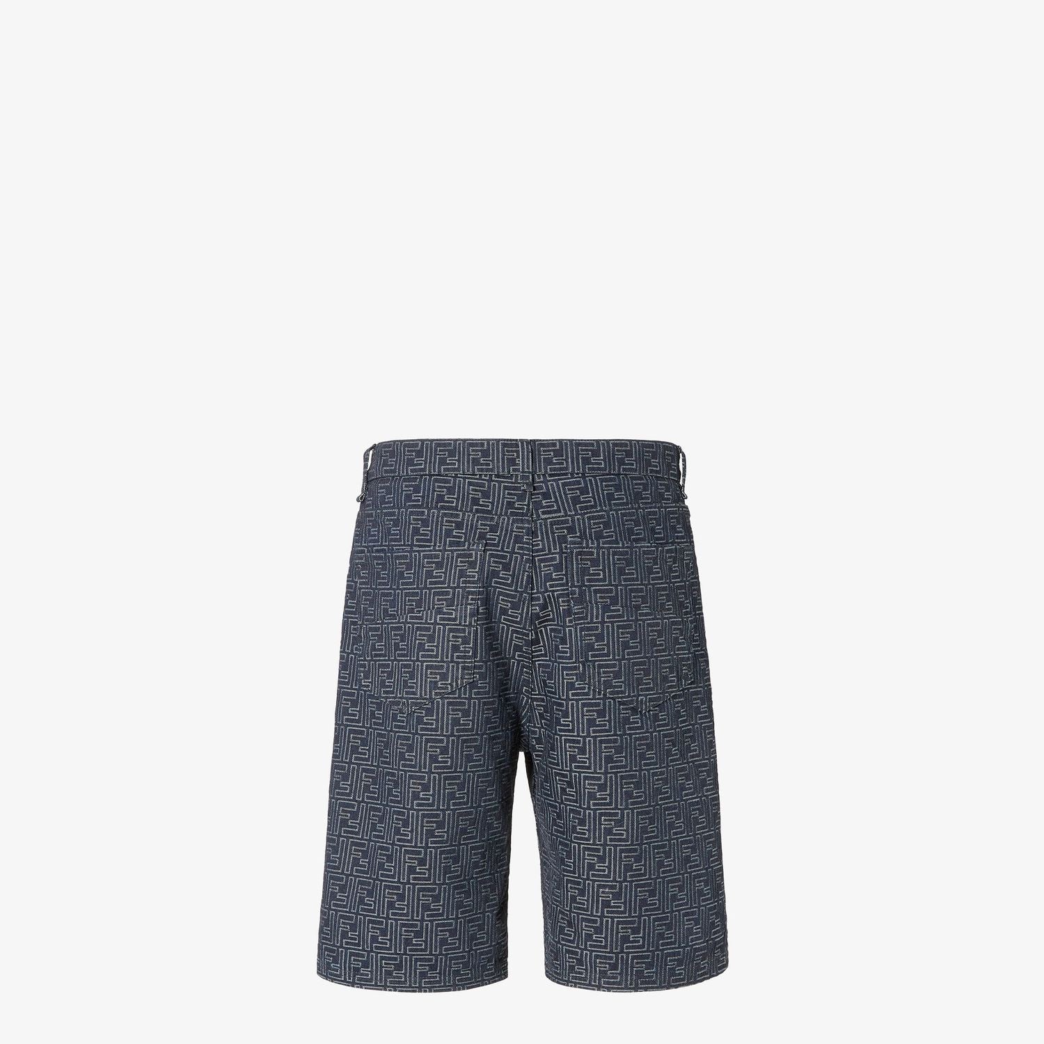 BLUE COTTON SHORTS Fendi
