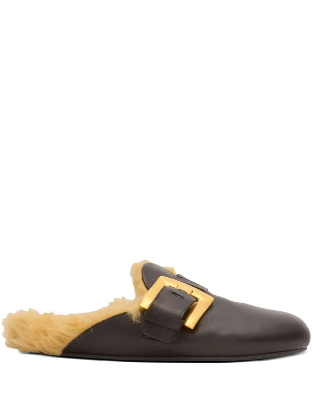 FAUX FUR LINED MULES Balmain 0PANOIR 35