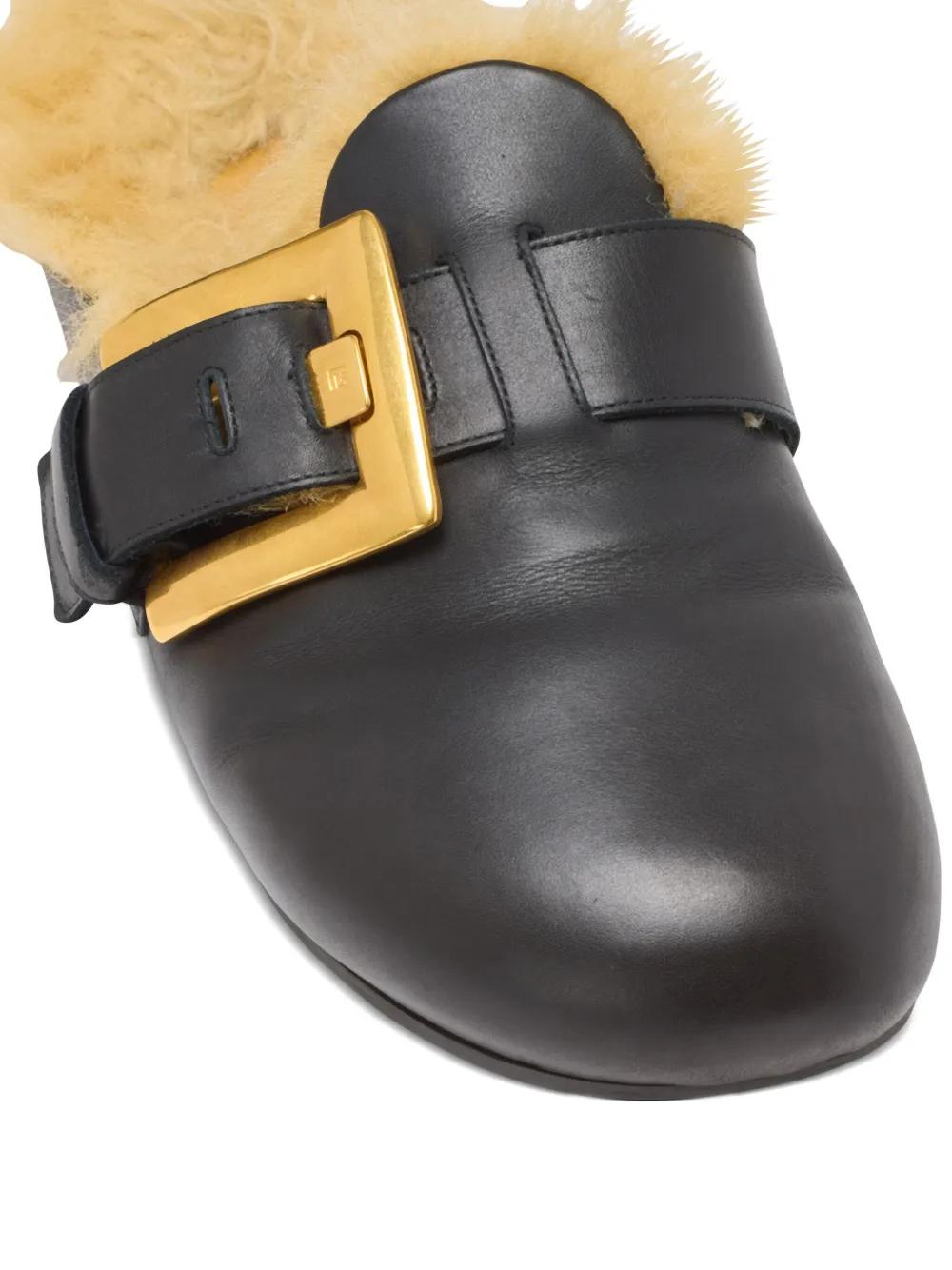 FAUX FUR LINED MULES Balmain