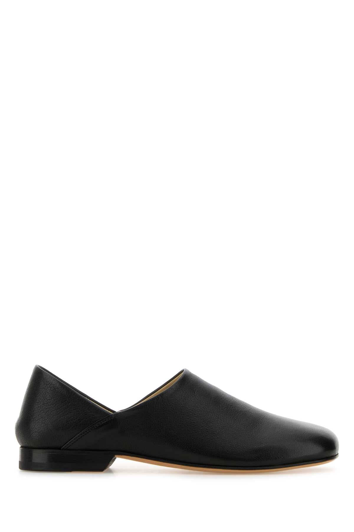 BLACK LEATHER LOAFERS Lemaire BLACK 39