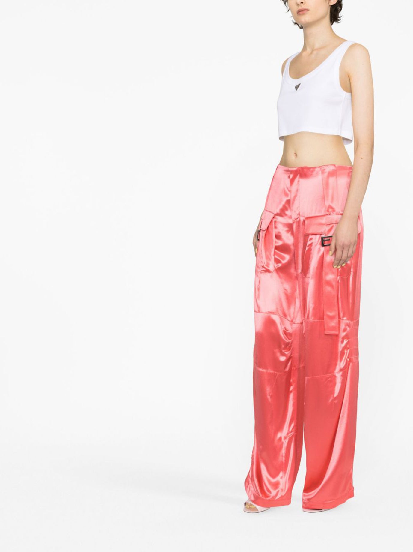 VISCOSE PINK TROUSERS Fendi
