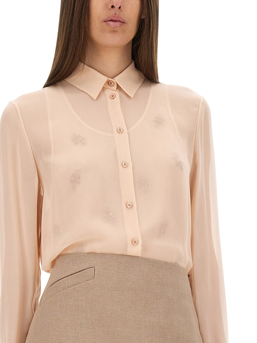 EMBROIDERED GEORGETTE TOP Fendi