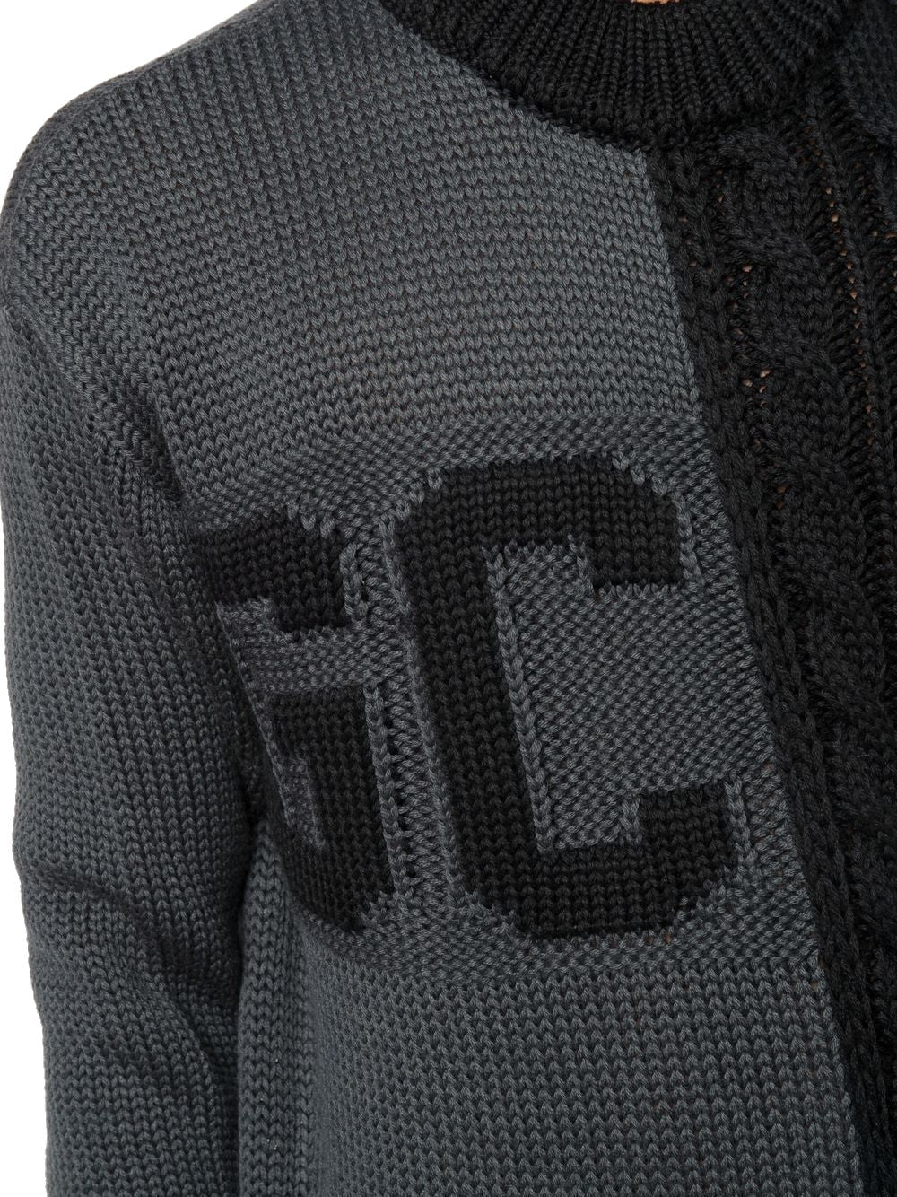 SWEATER WITH LOGO INLAY GCDS