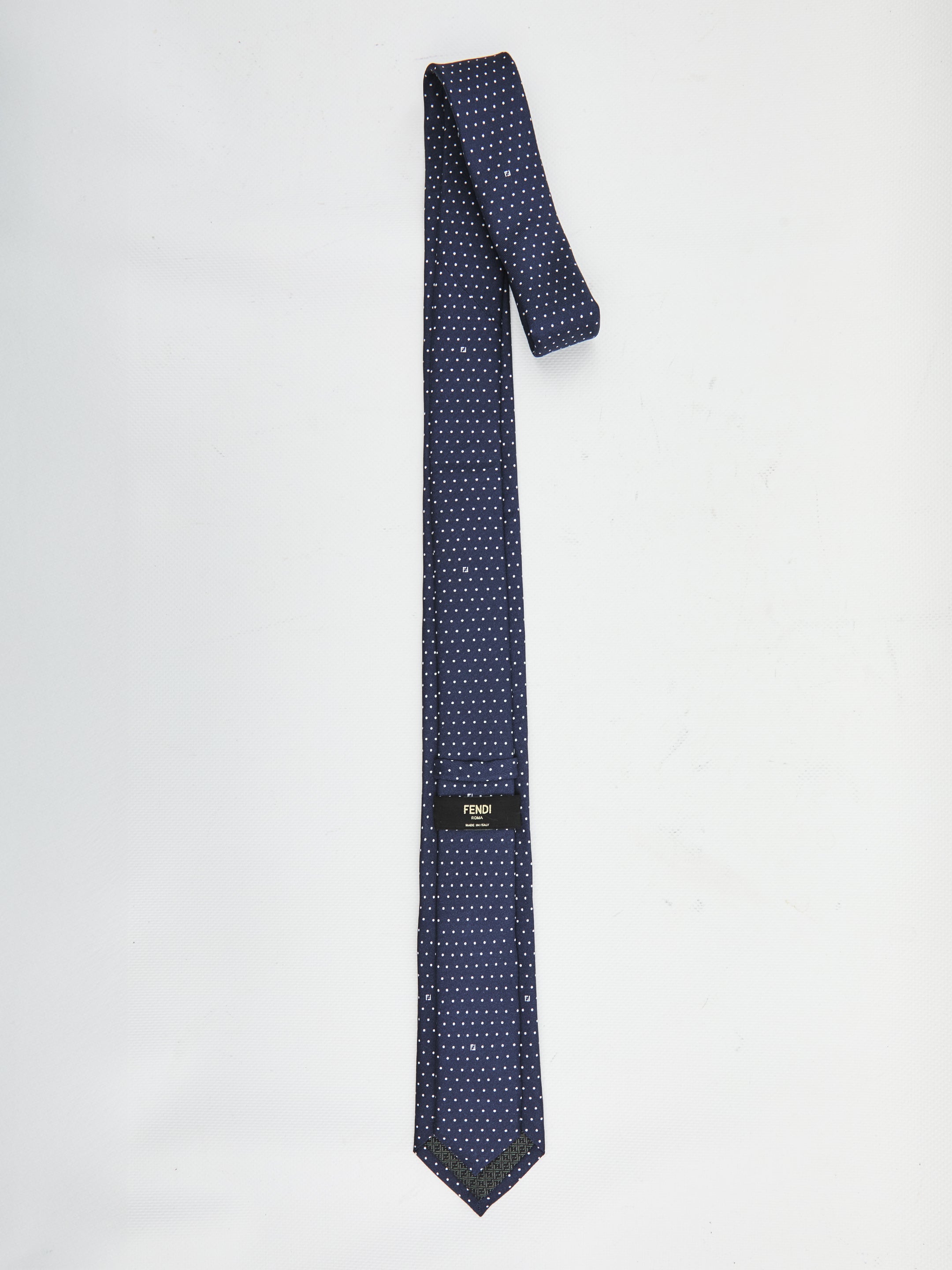BLUE SILK TIE Fendi