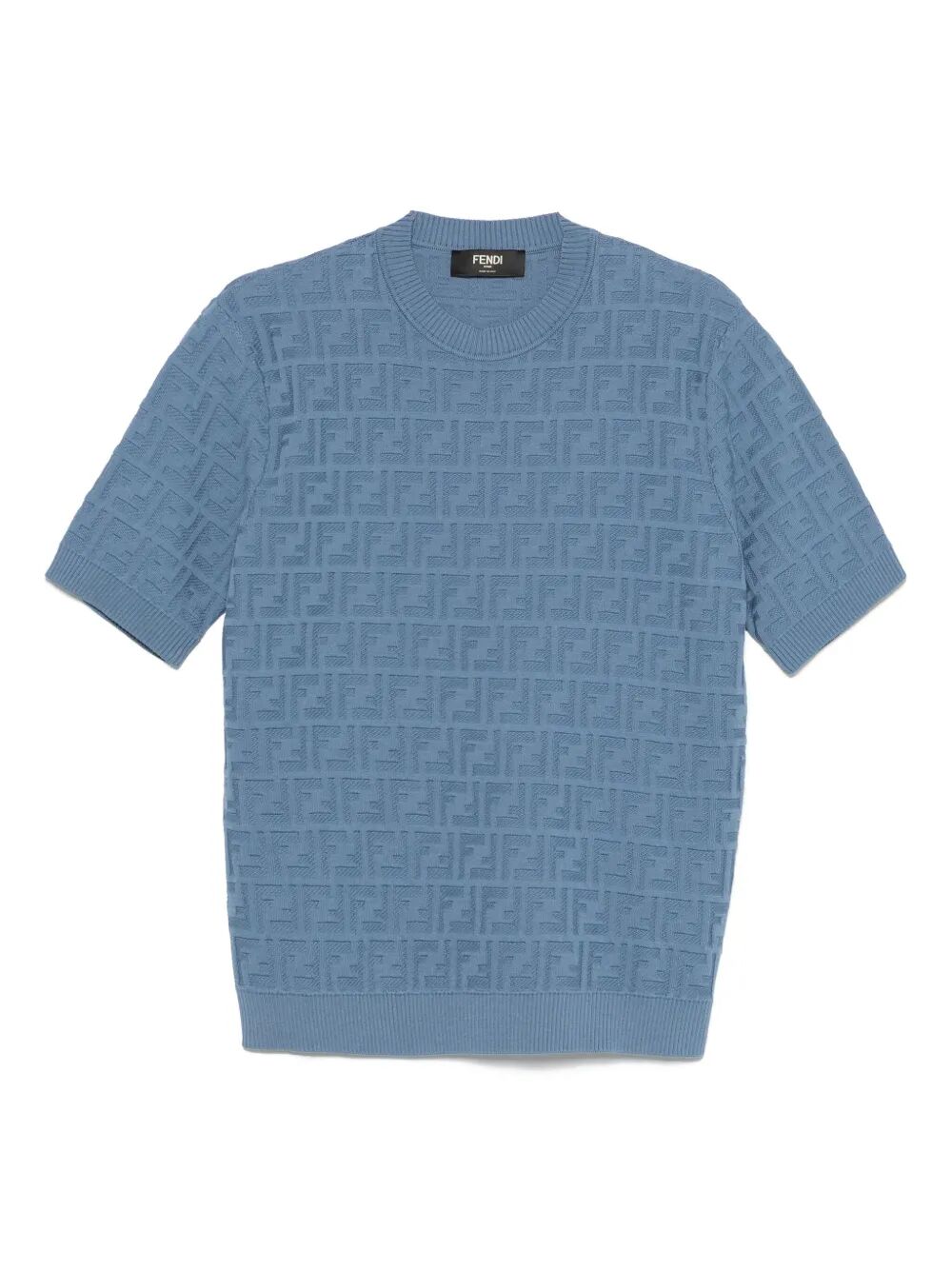 BLUE COTTON T-SHIRTS Fendi BLUE 50