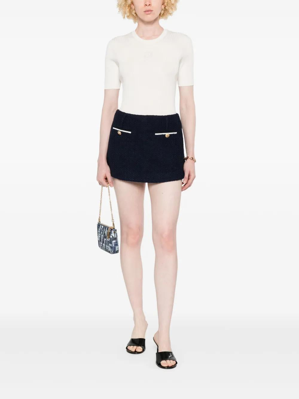 WHITE COTTON T-SHIRTS Fendi