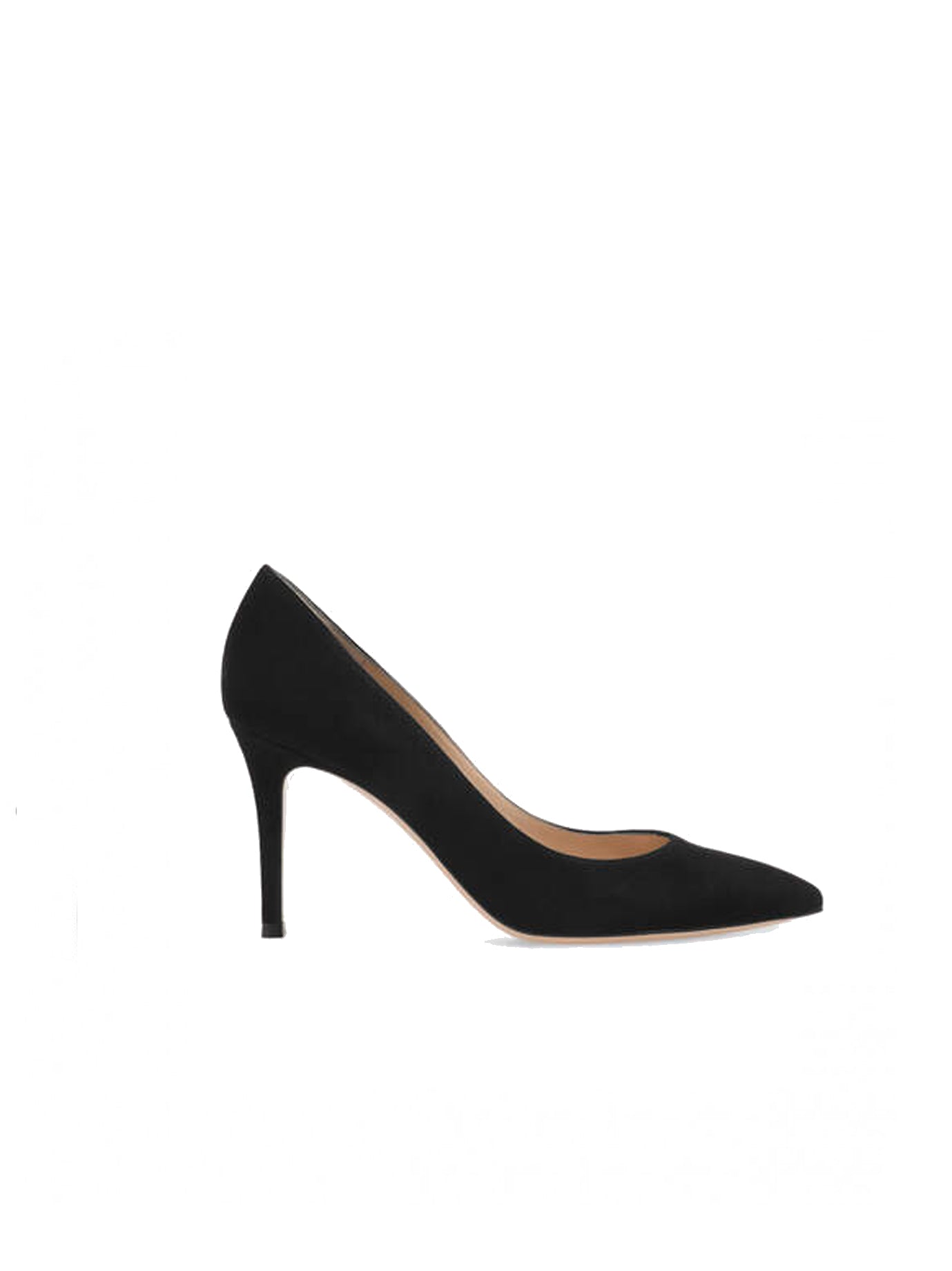 LEATHER BLACK HEELED SHOES Gianvito Rossi BLACK 38