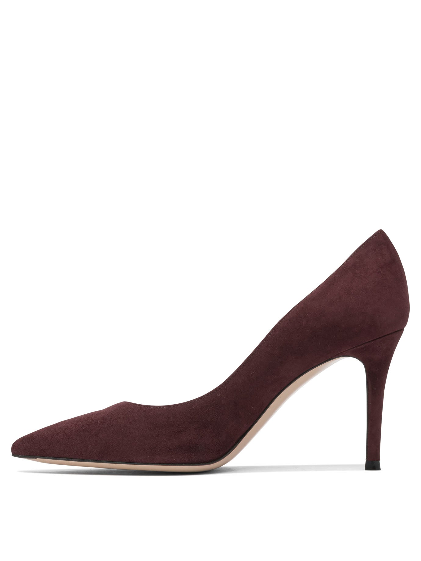 BROWN LEATHER HEELED SHOES Gianvito Rossi