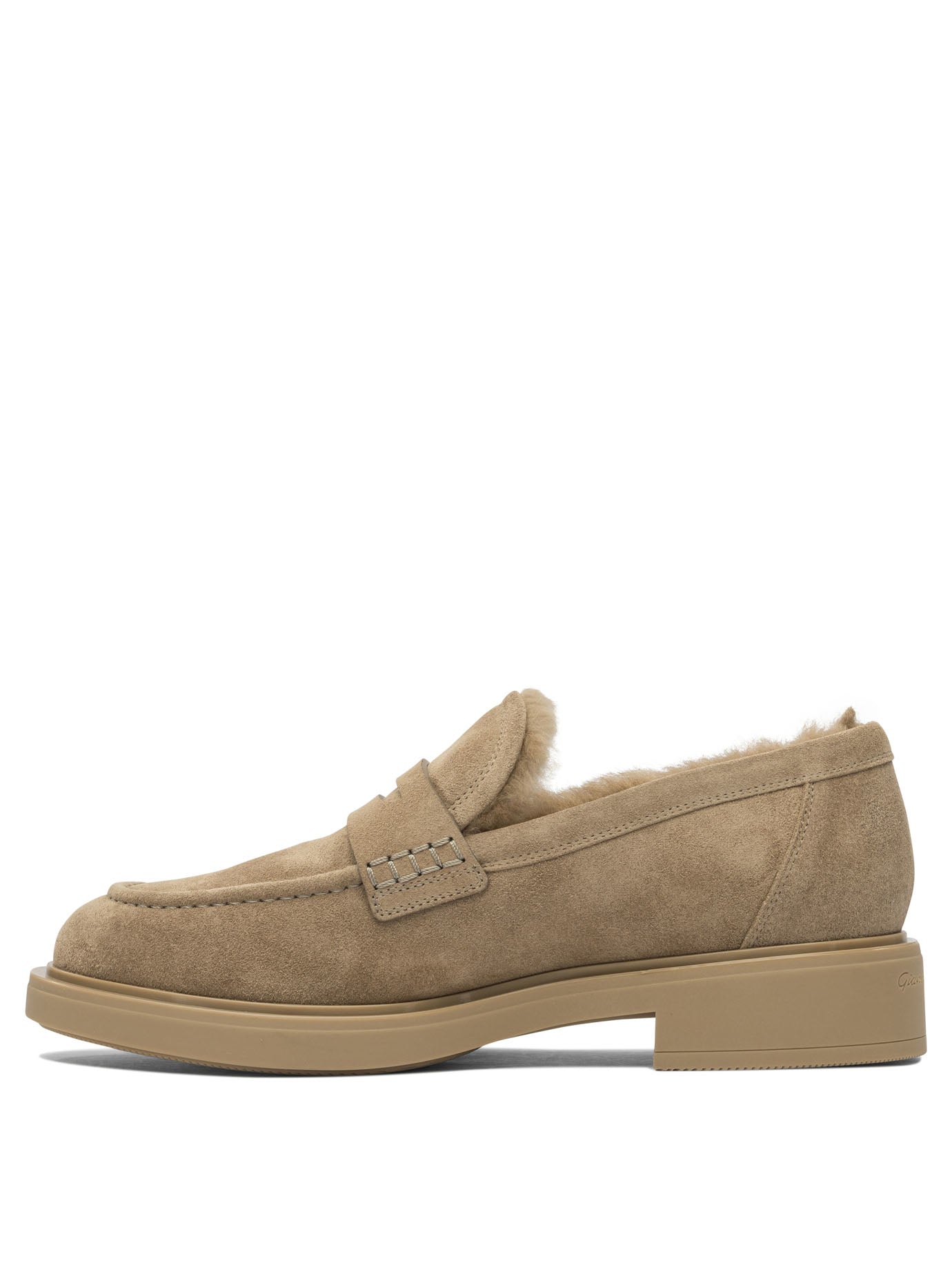 BEIGE RUBBER LOAFERS Gianvito Rossi