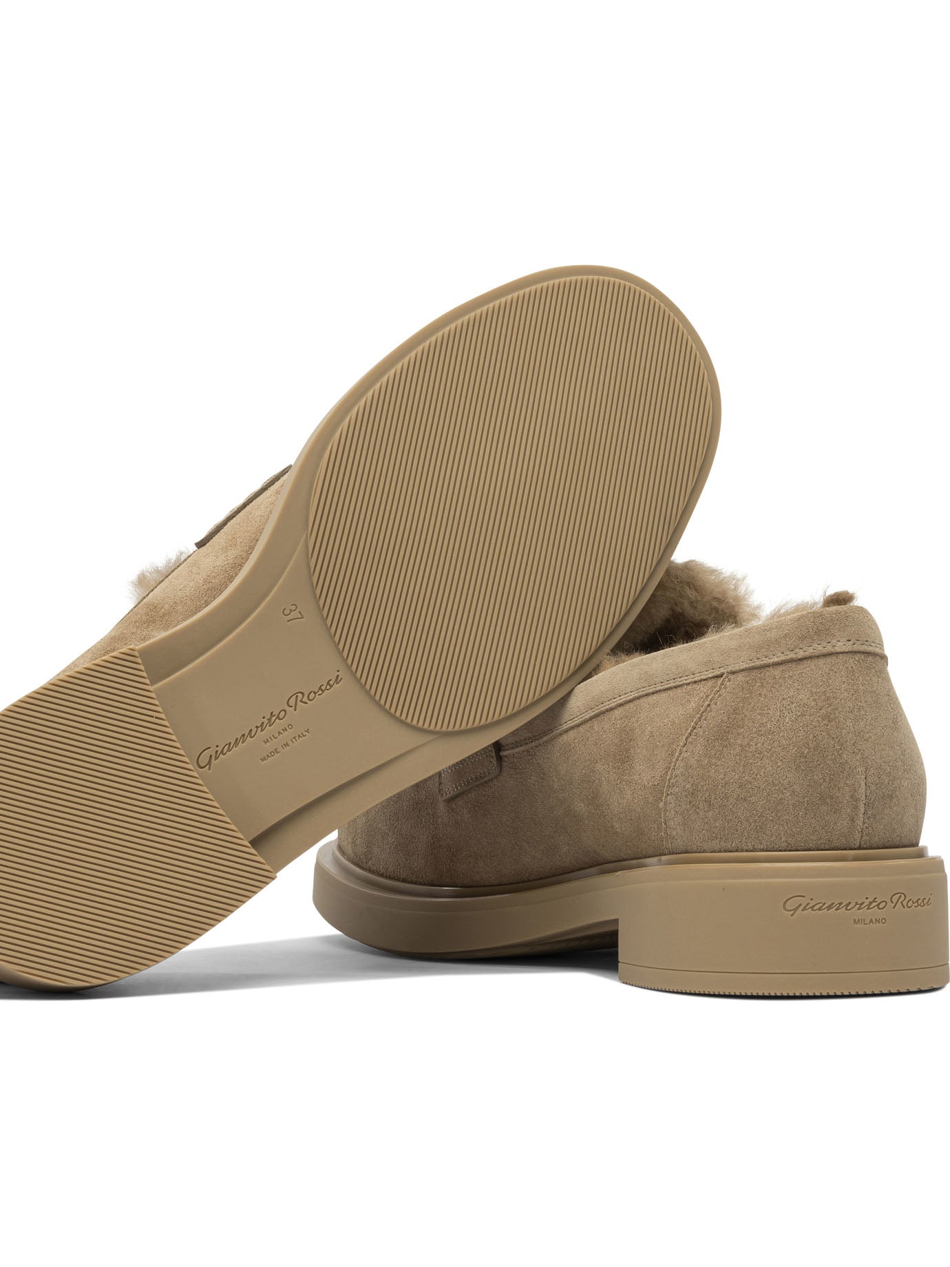 BEIGE RUBBER LOAFERS Gianvito Rossi