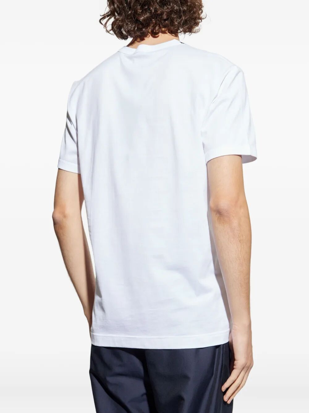 COTTON T-SHIRT WITH CREST EMBELLISHMENT Dolce & Gabbana
