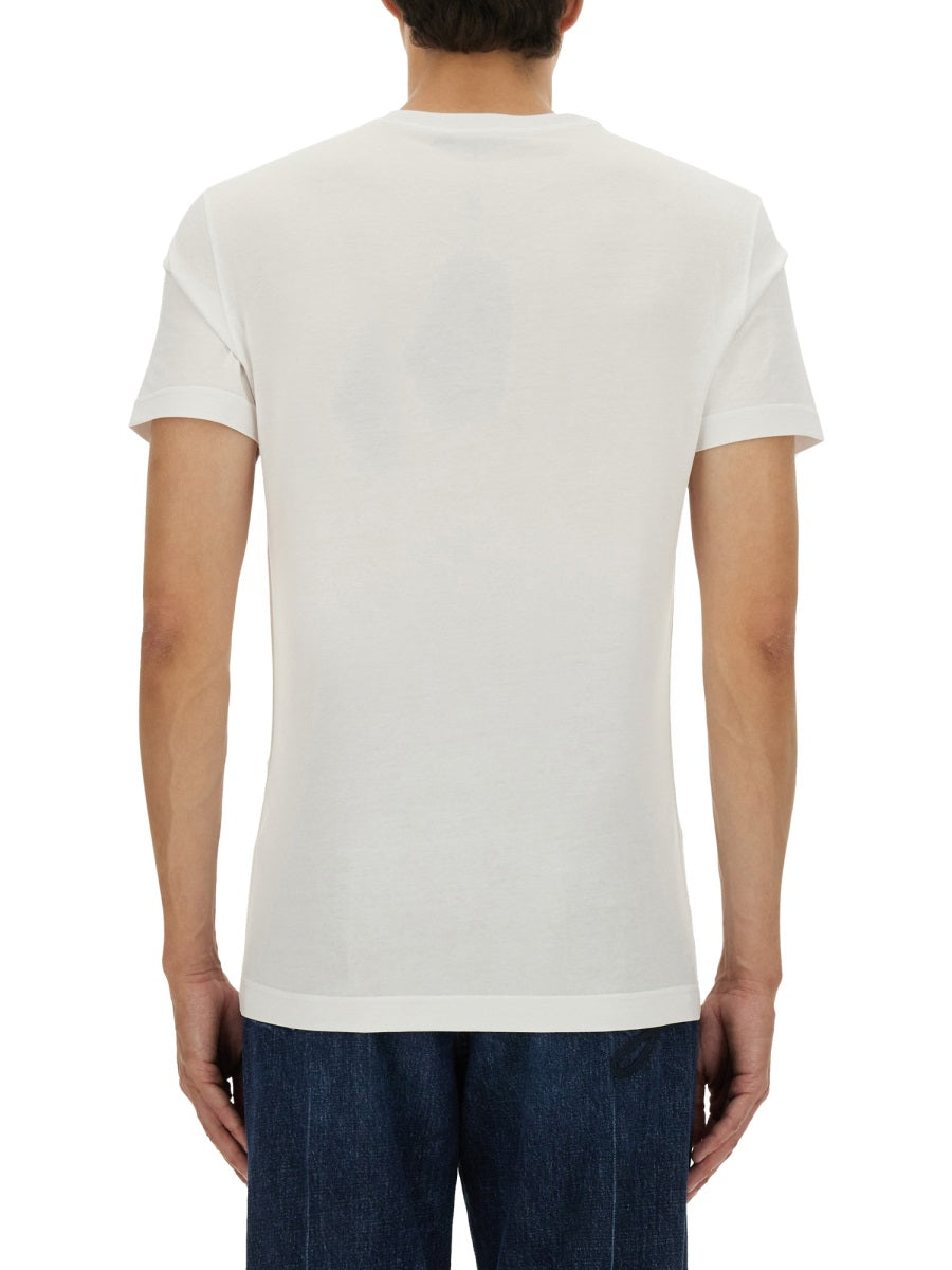 COTTON CREW-NECK T-SHIRT Dolce & Gabbana White 48