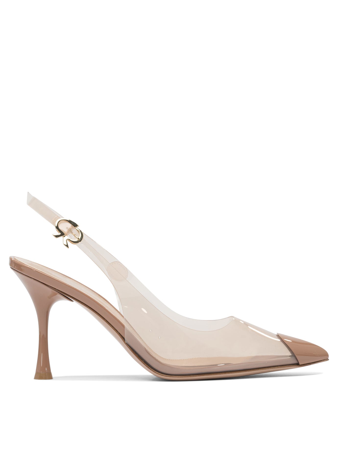 BEIGE LEATHER HEELED SHOES Gianvito Rossi BEIGE 35