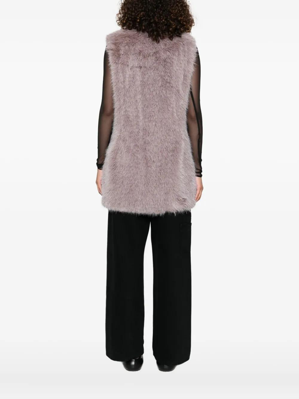FAUX-FUR SLEEVELESS VEST Herno