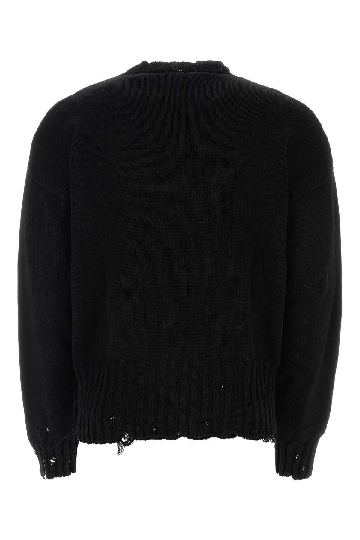 BLACK COTTON SWEATER Marni