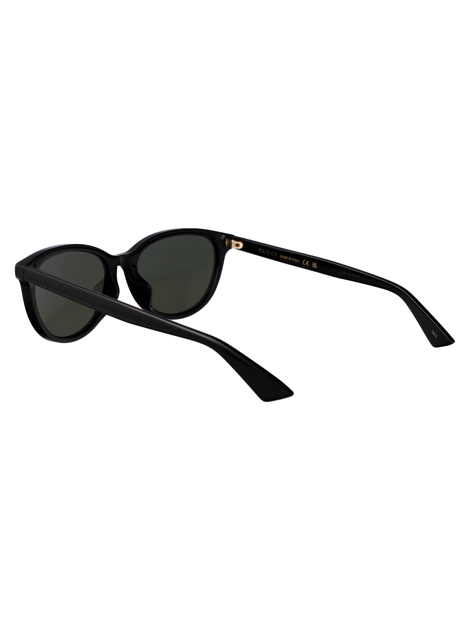 BLACK-BLACK-GREY ACETATE SUNGLASSES Gucci