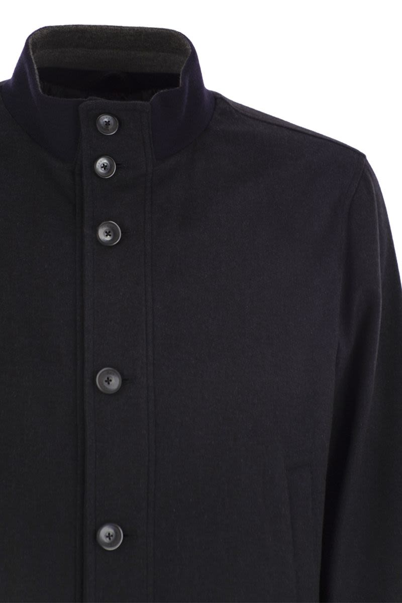 SILK AND CASHMERE BOMBER JACKET Herno