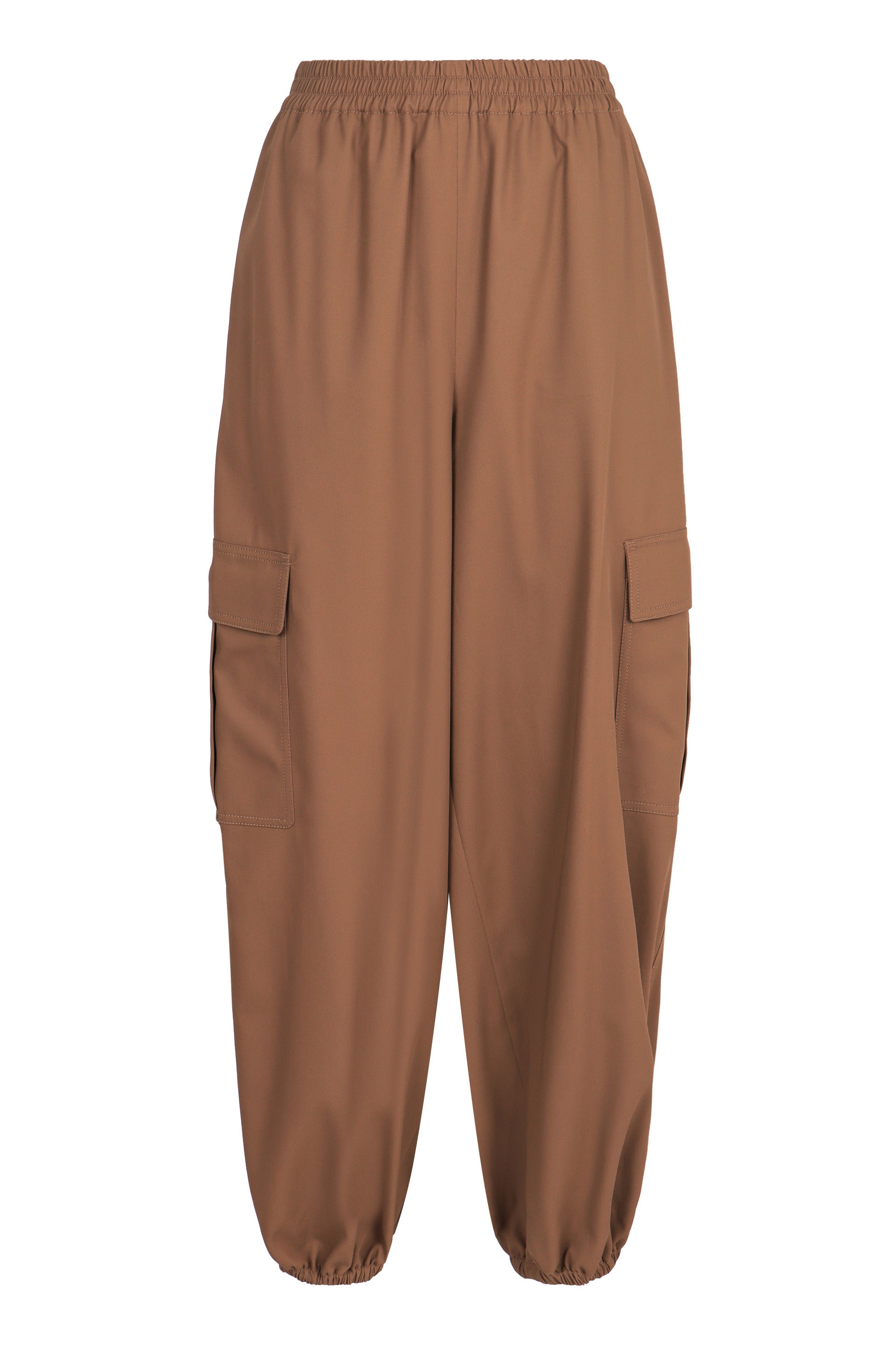 COTTON BAGGY TROUSERS Max Mara Beige 44