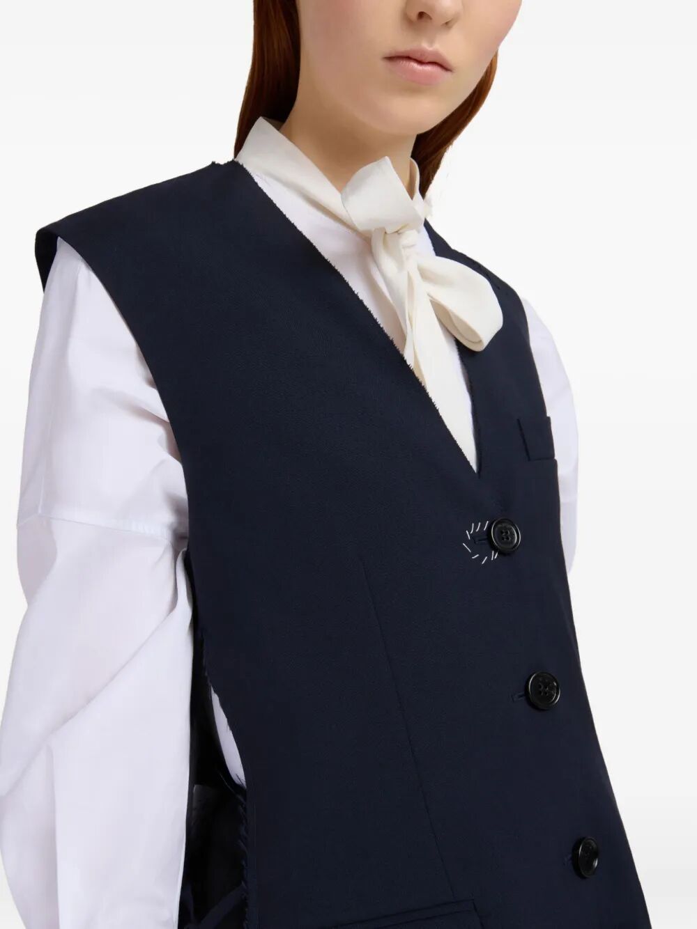 WOOL WAISTCOAT WITH SIDE SLITS Marni